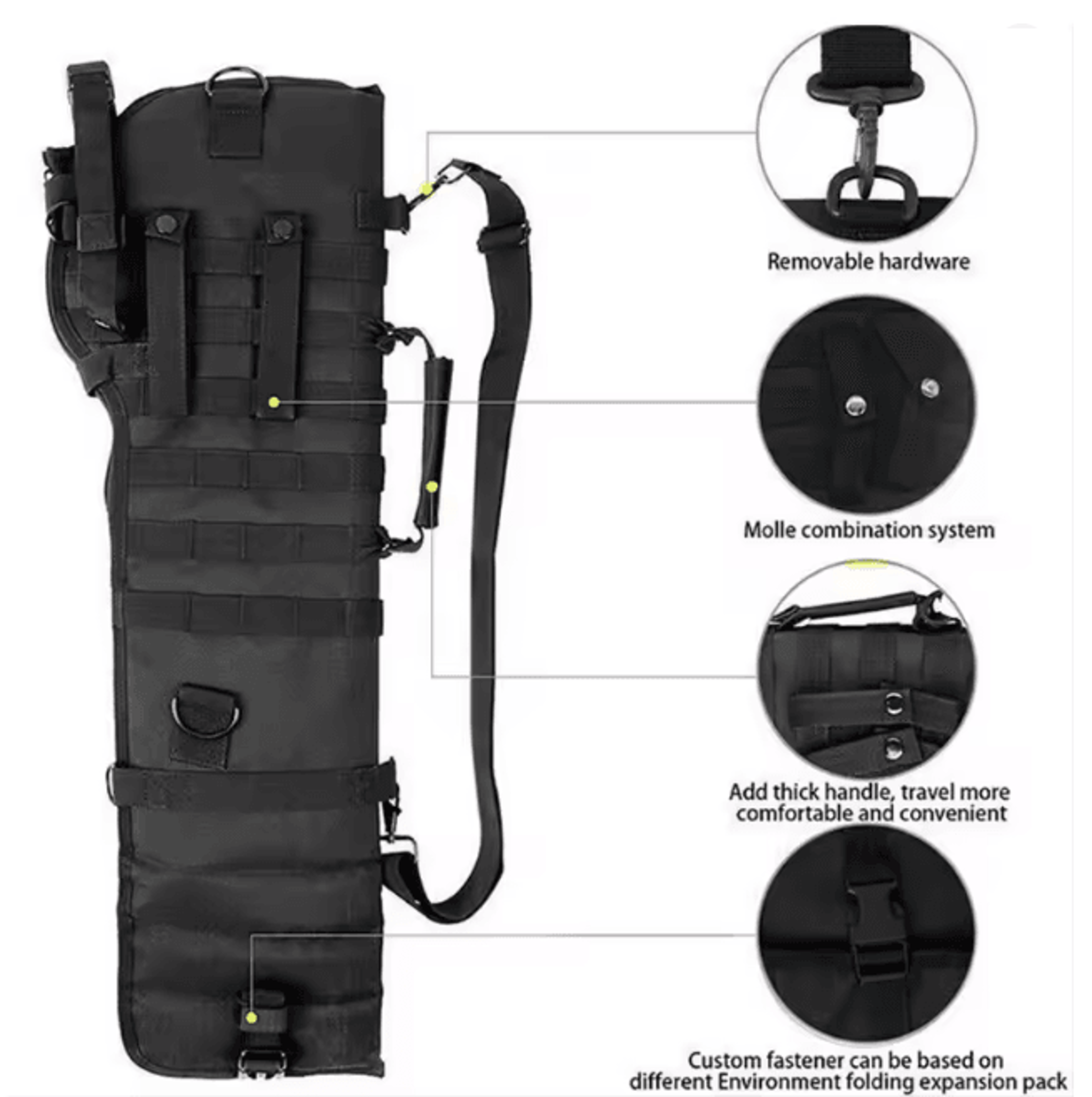 Padded Hunting Rifle Gun Bag Shotgun Carry Case With Shoulder Strap 2