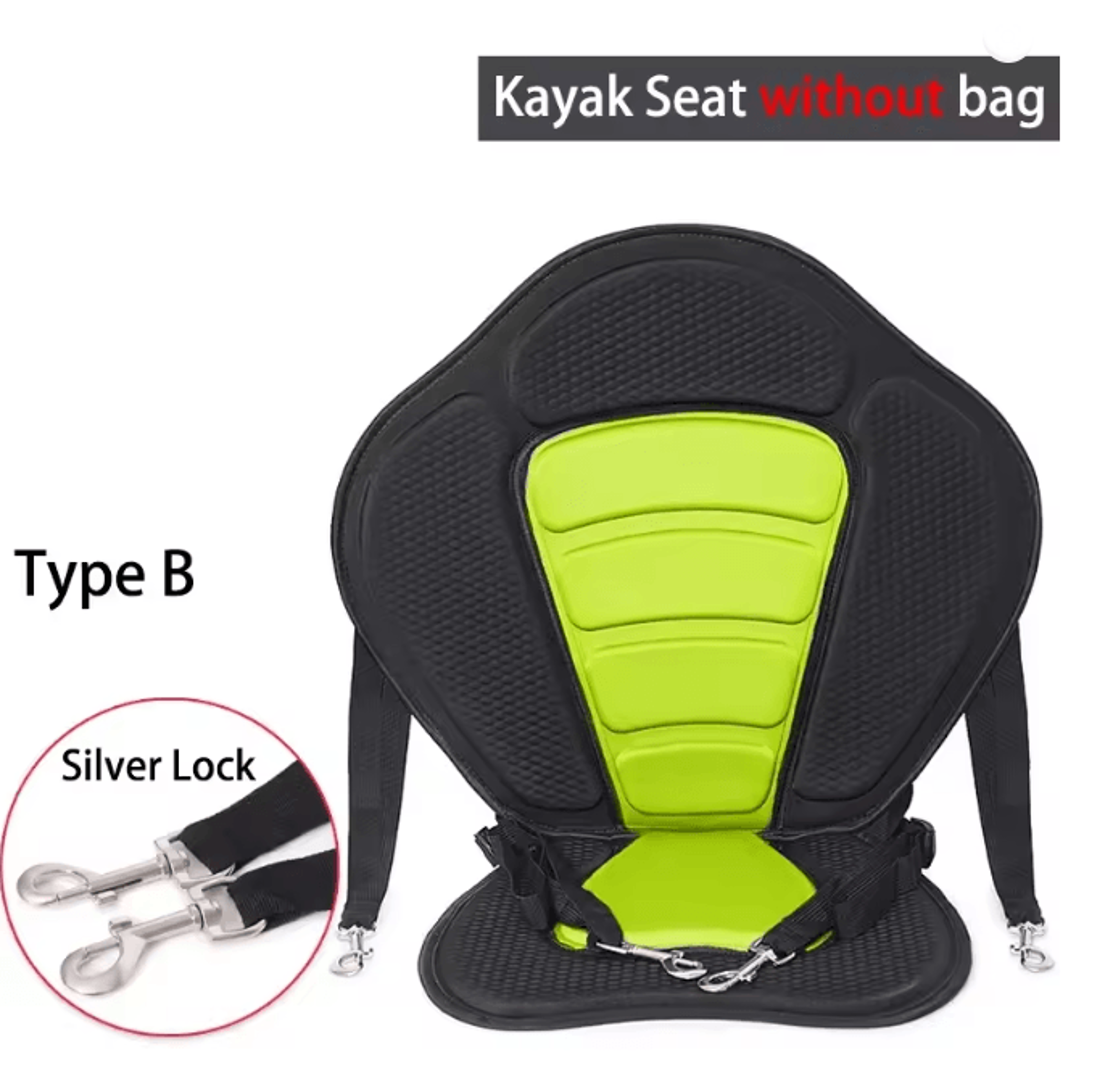 Adjustable Padded Kayak Seat With Backrest And Detachable Storage Bag 11