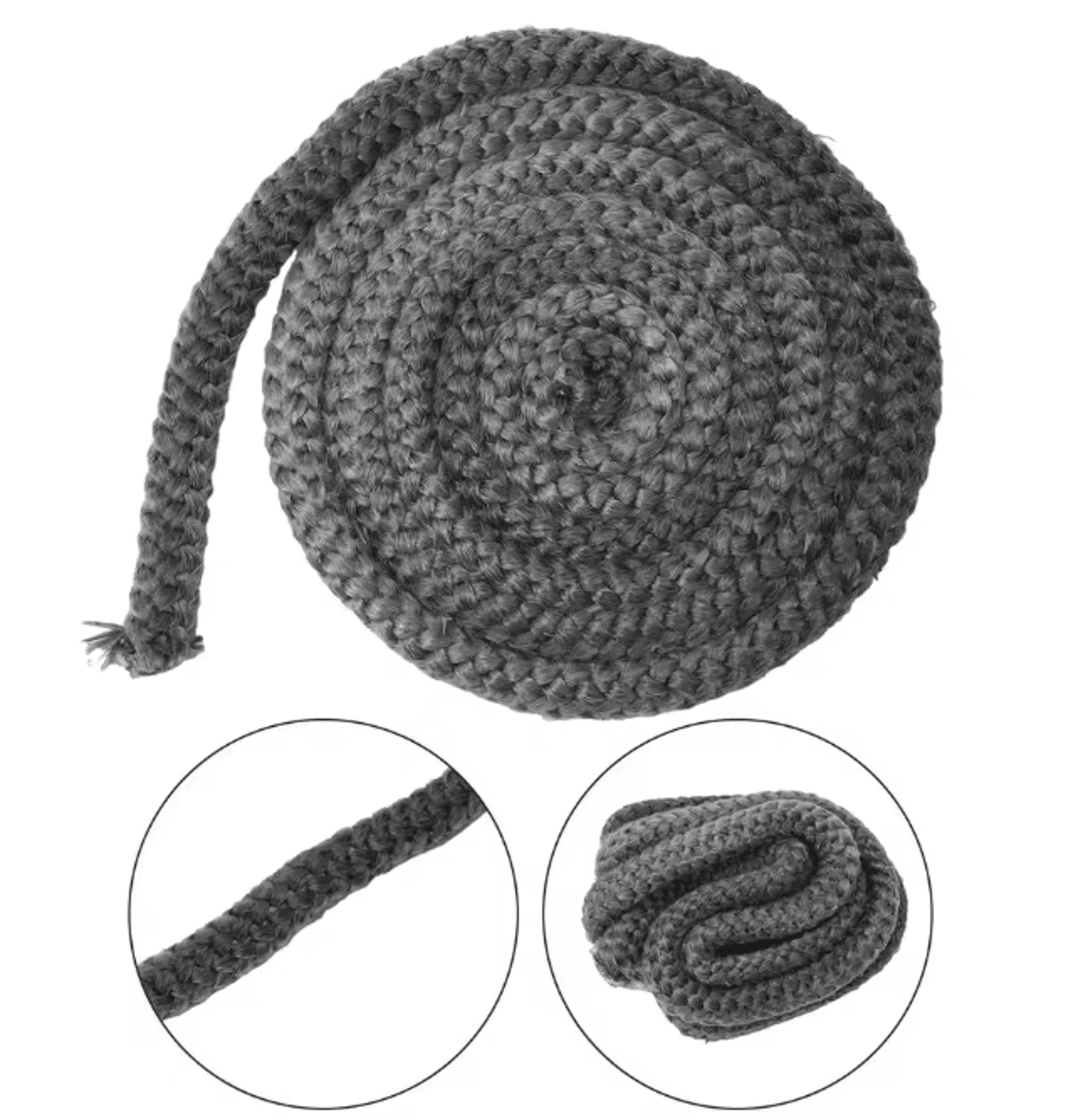 High Temperature Wood Stove Gasket Fireplace Sealing Rope Fiberglass Cord 0
