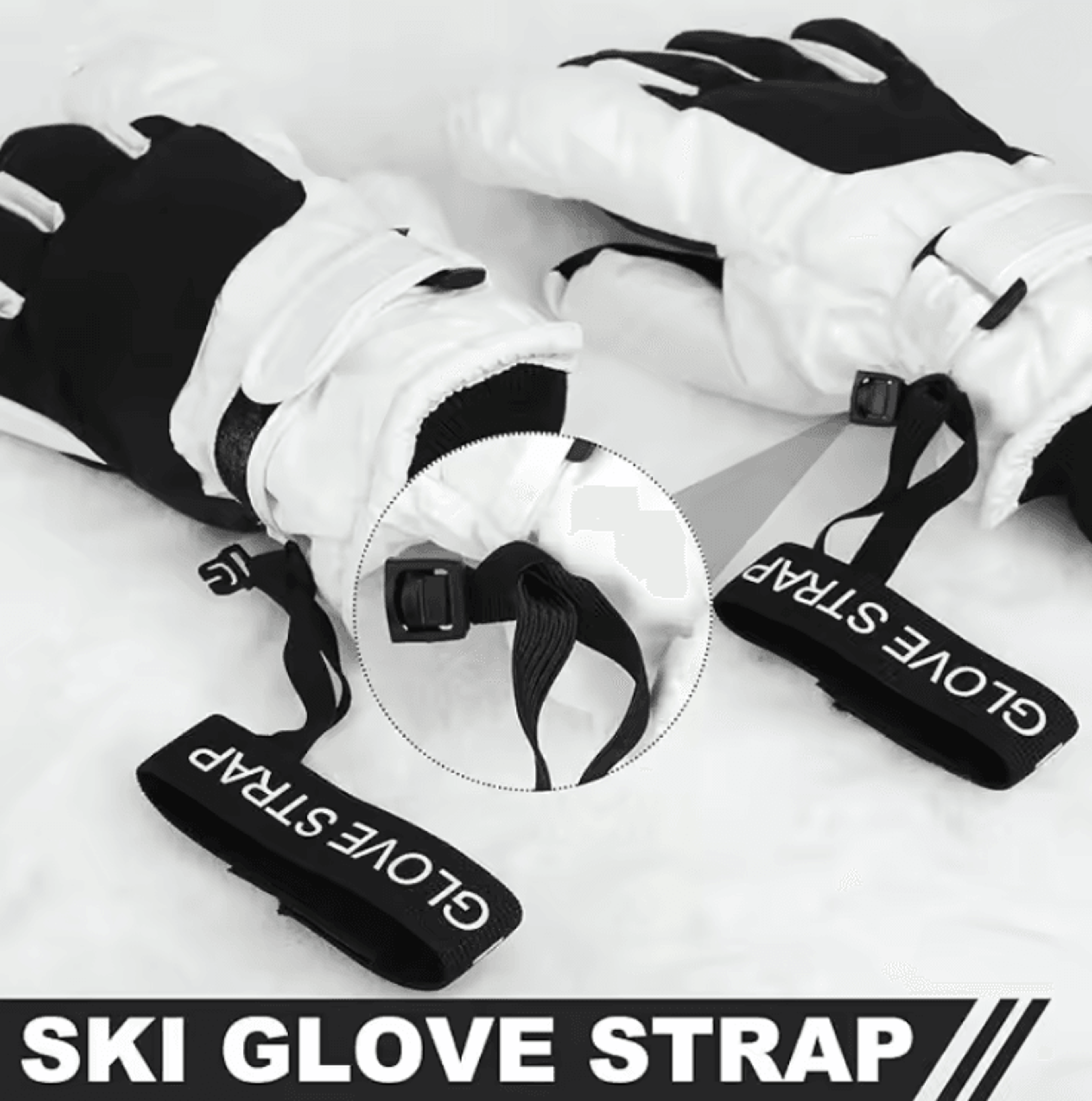 SecureGrip Ski Glove Safety Straps Elastic Wrist Leash For Winter Sports 2