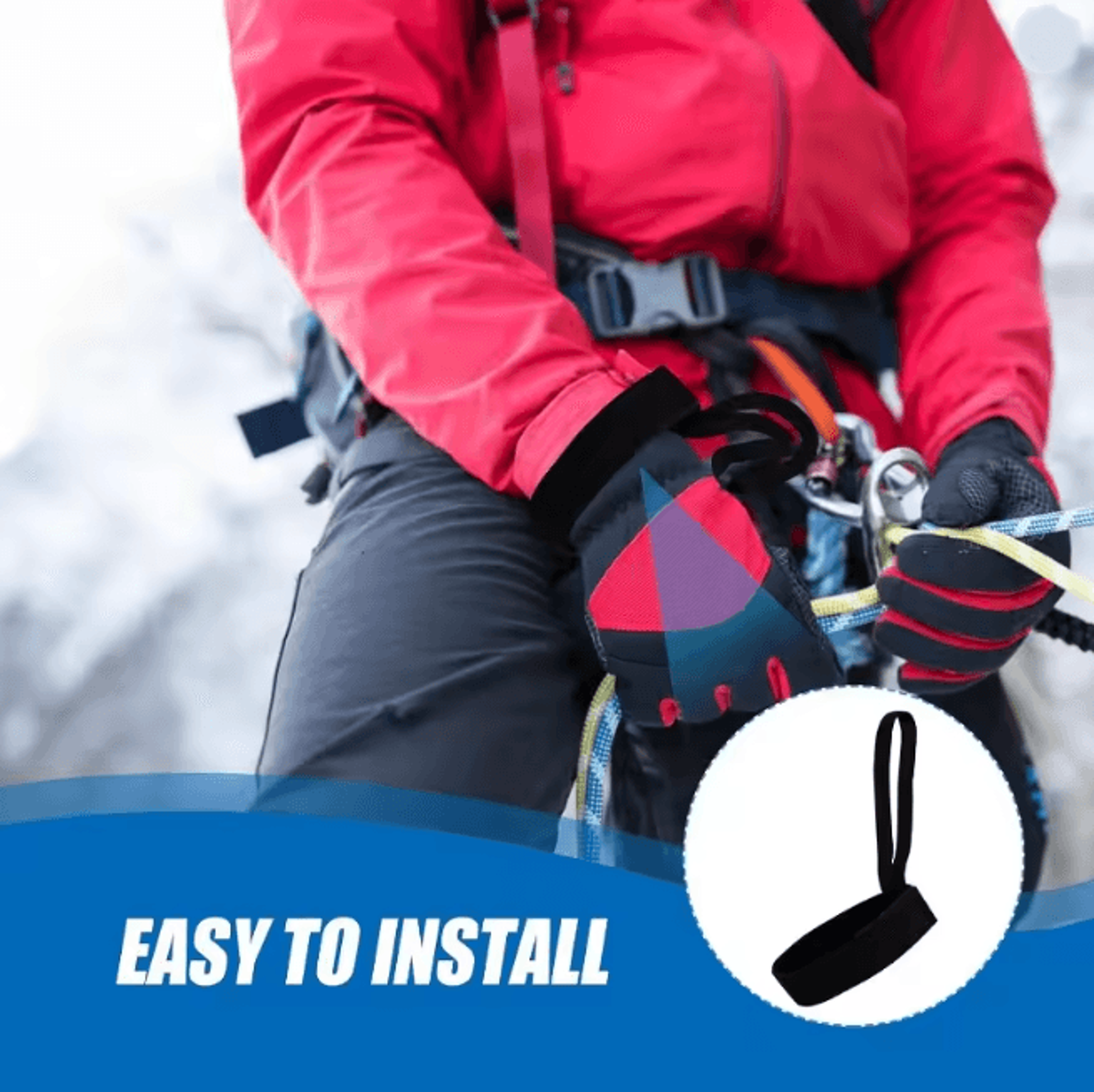 Ski Glove Leash Anti Lost Wrist Strap Set For Skiing And Snowboarding 2