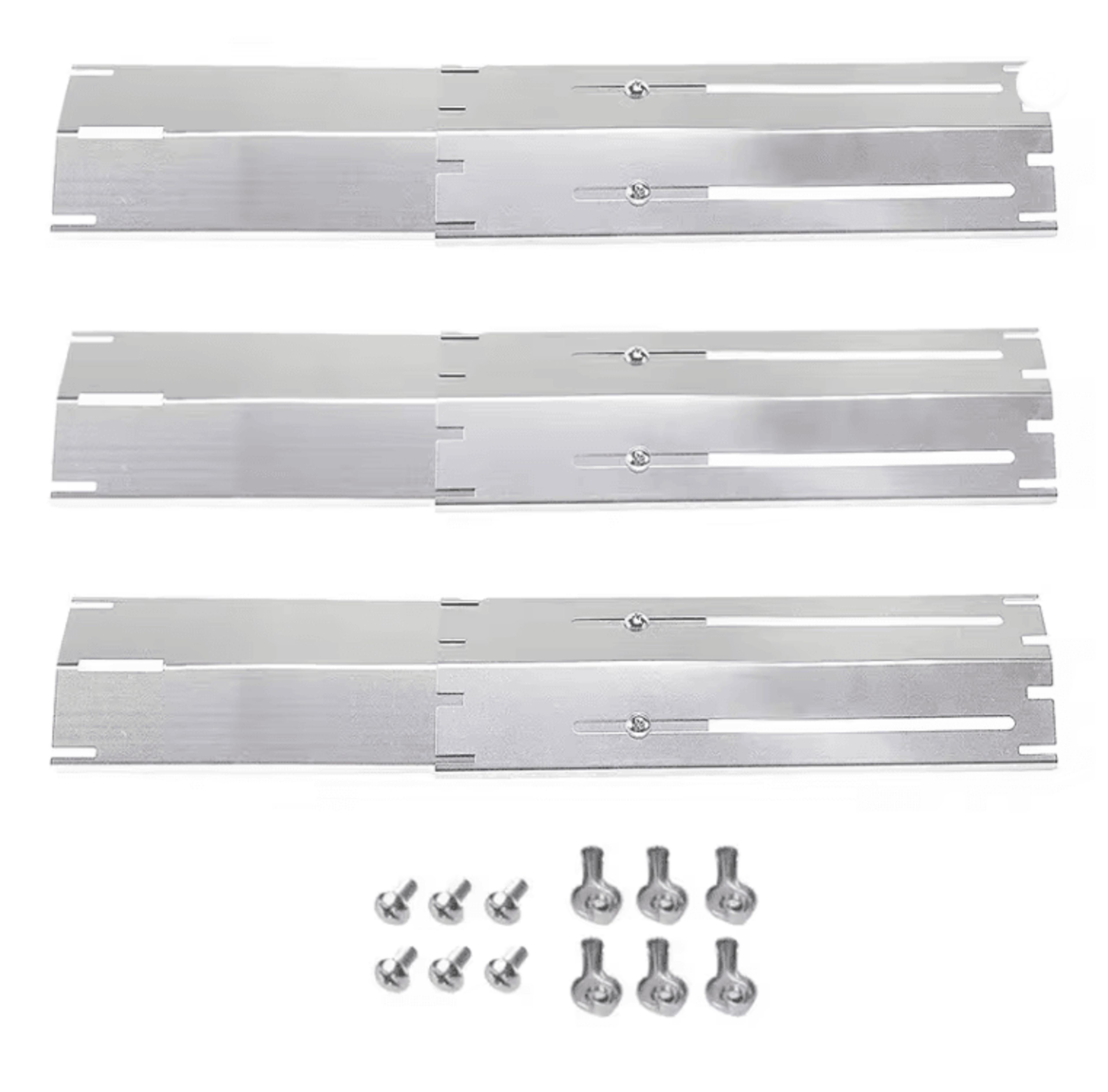 Adjustable Grill Heat Plate Shield Replacement Porcelain Steel Flavorizer Bars 6