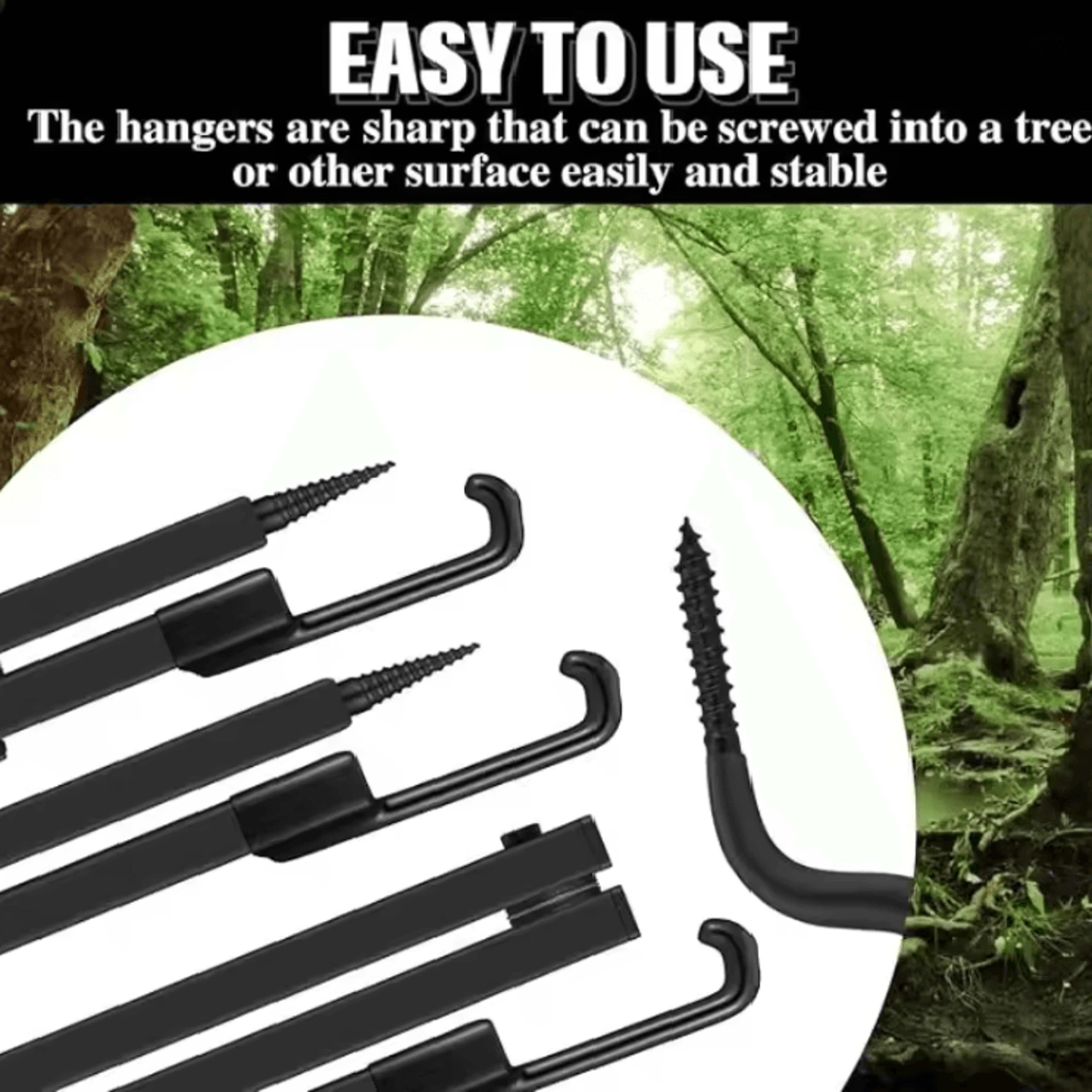 Tree Stand Bow Hanger Folding Bow Holder Hook For Hunting And Archery 3