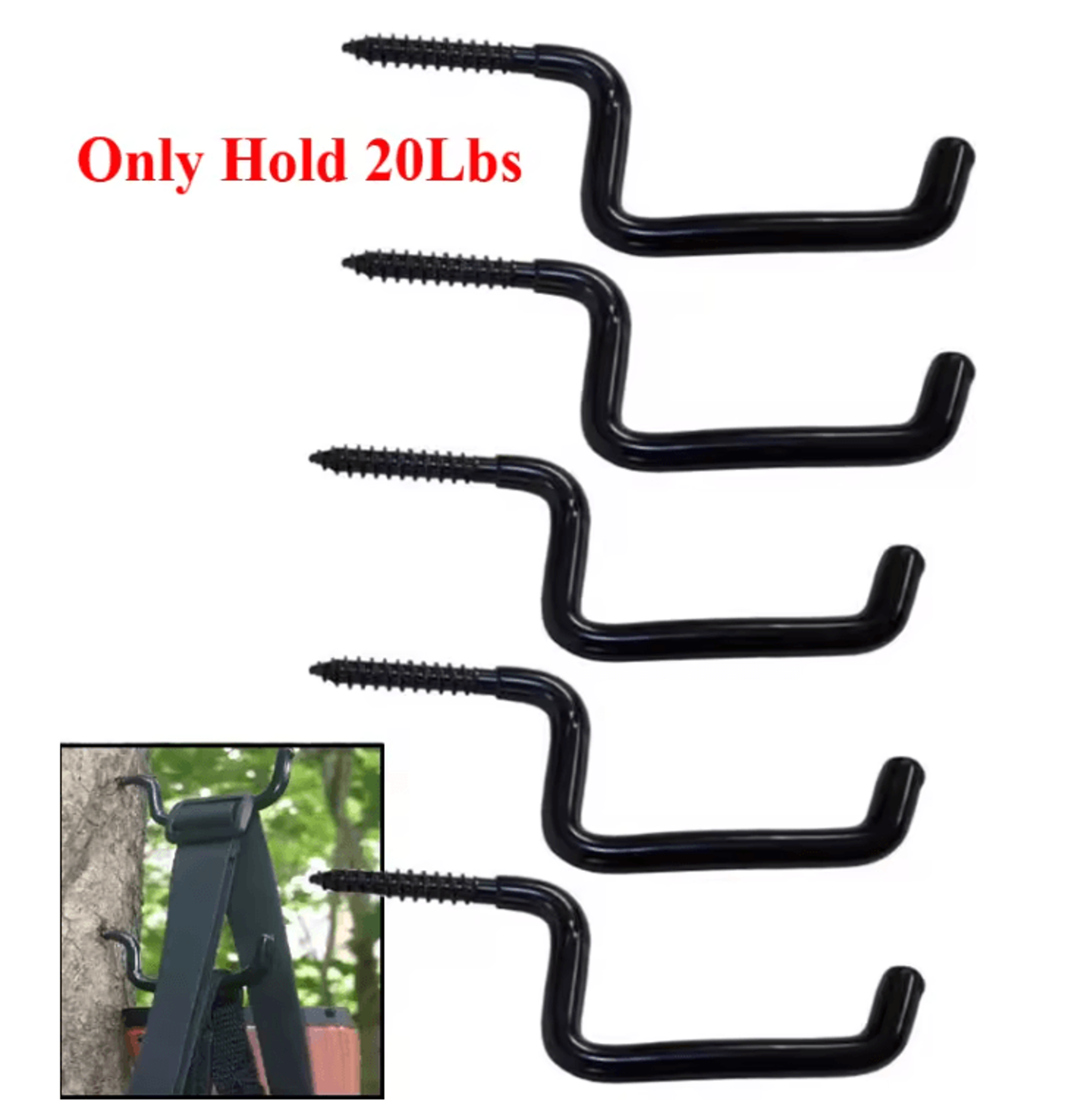 Tree Stand Bow Hanger Folding Bow Holder Hook For Hunting And Archery 4