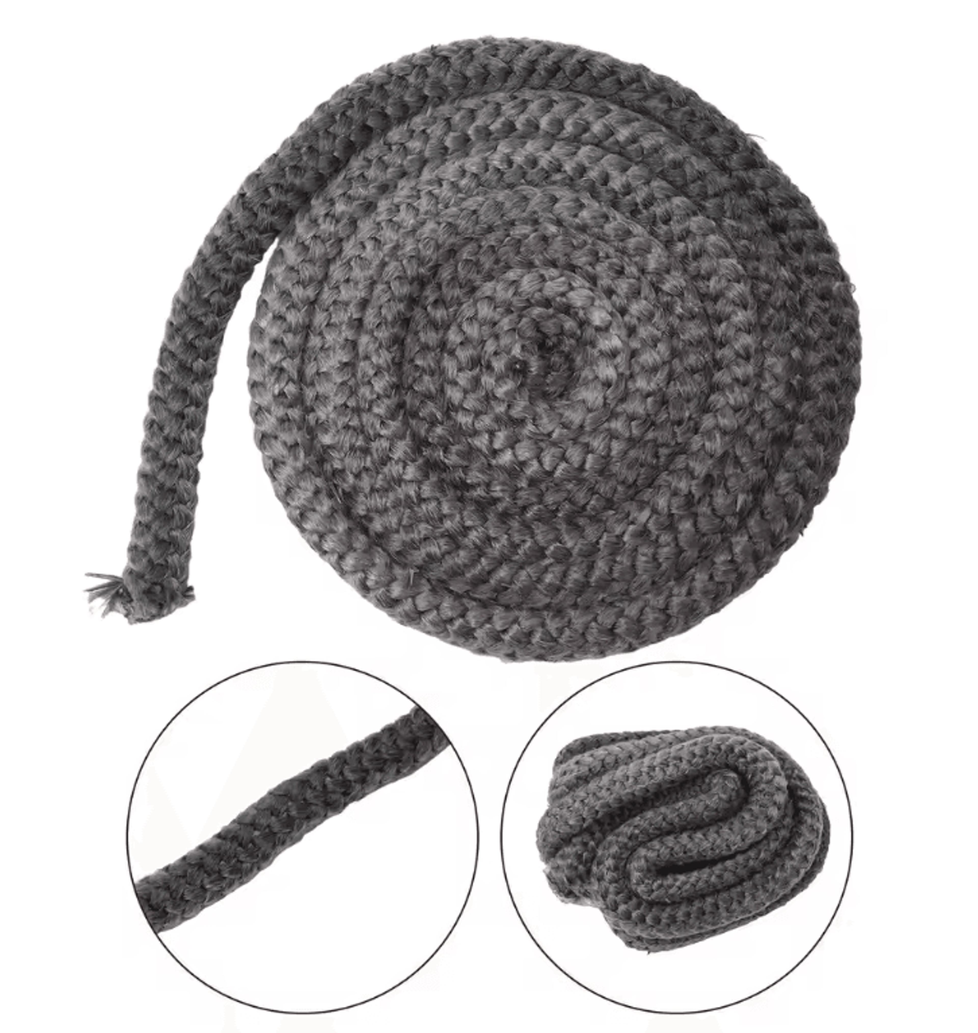 Fireproof Wood Stove Gasket Rope Fiberglass Fireplace Door Seal 1