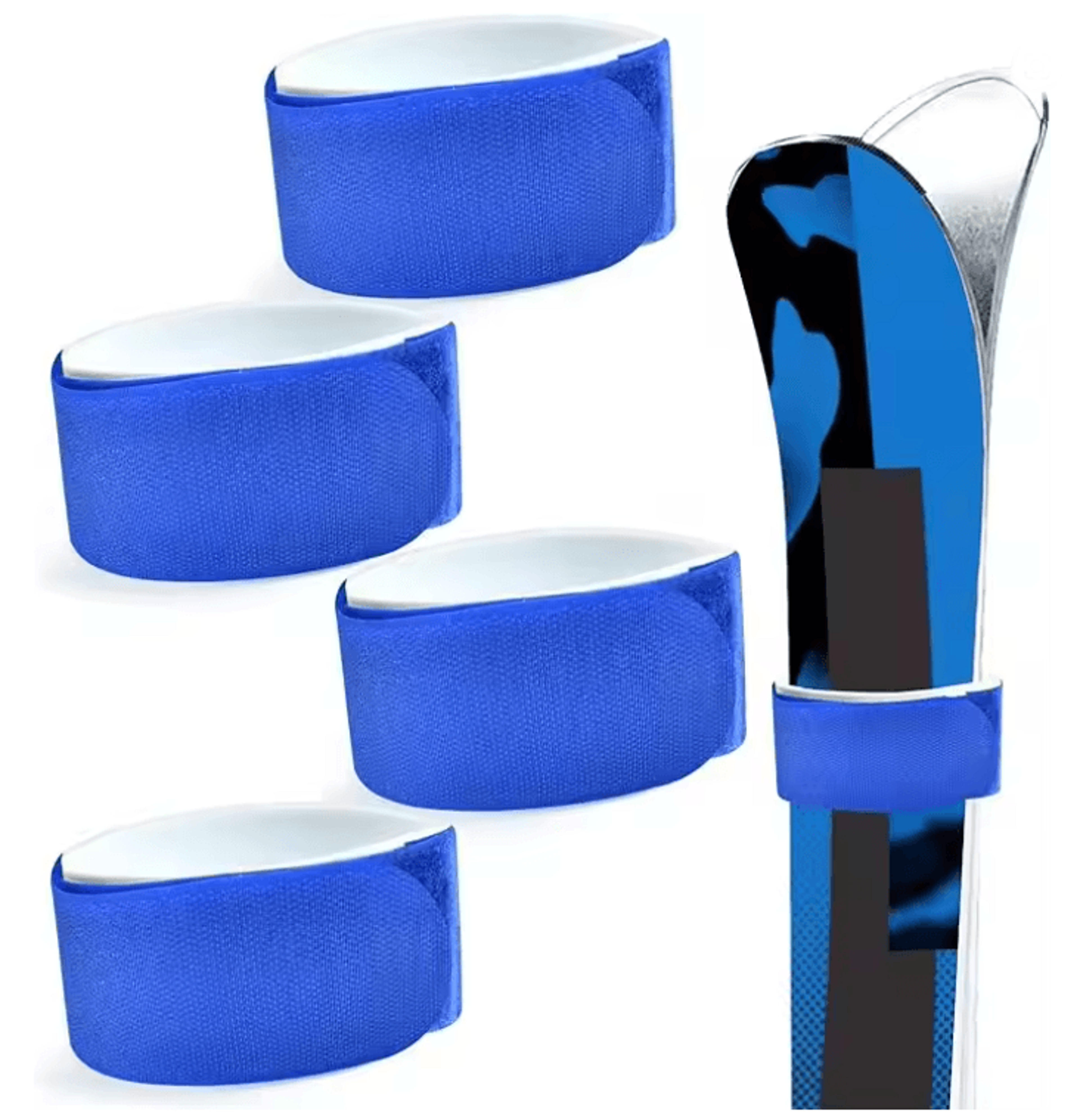 Adjustable Ski Fastener Straps With Protective Pads For Carrying Skis 9