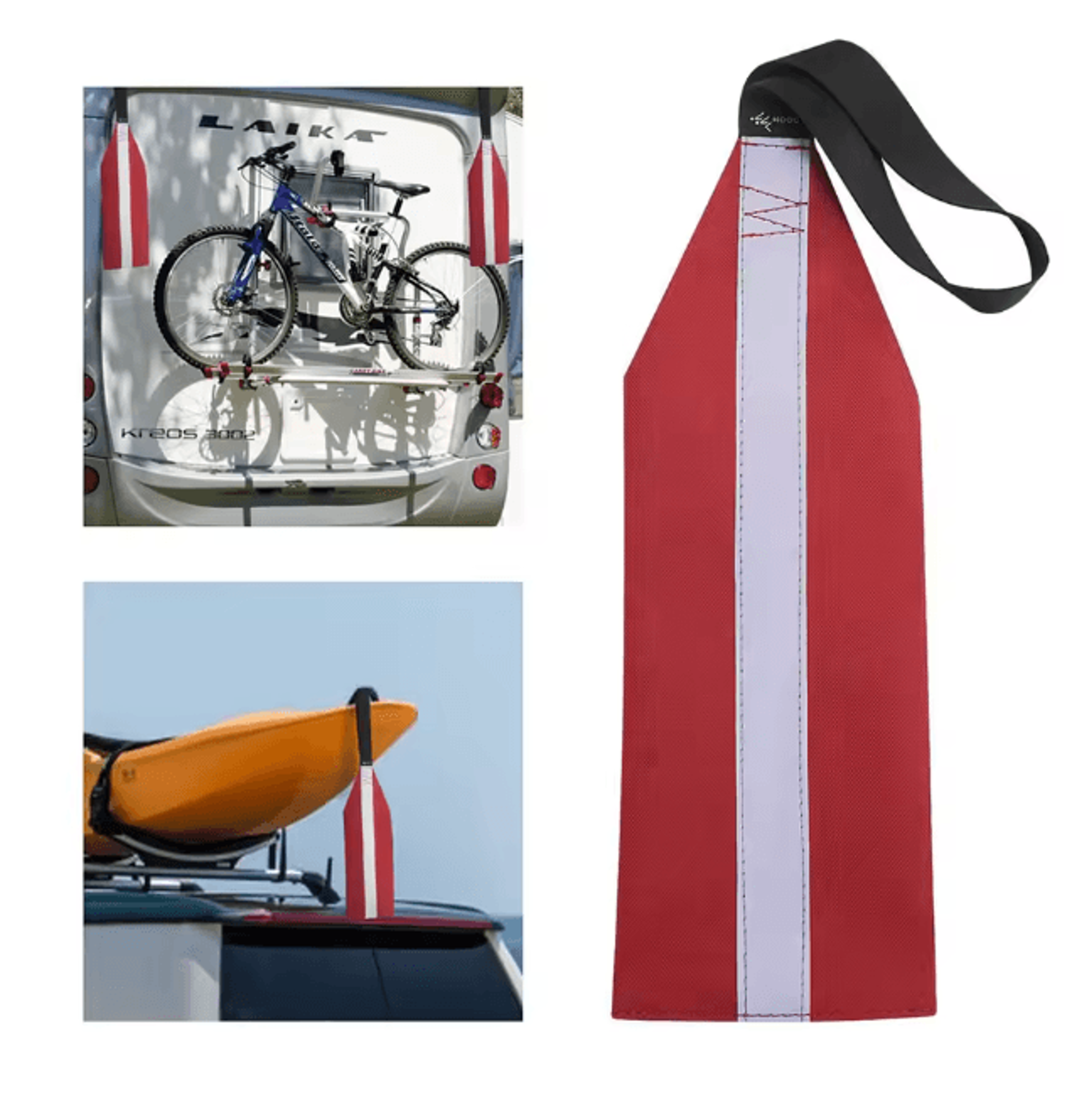 Kayak Safety Flag High Visibility Reflective Warning Flag For Canoe And Boat 3