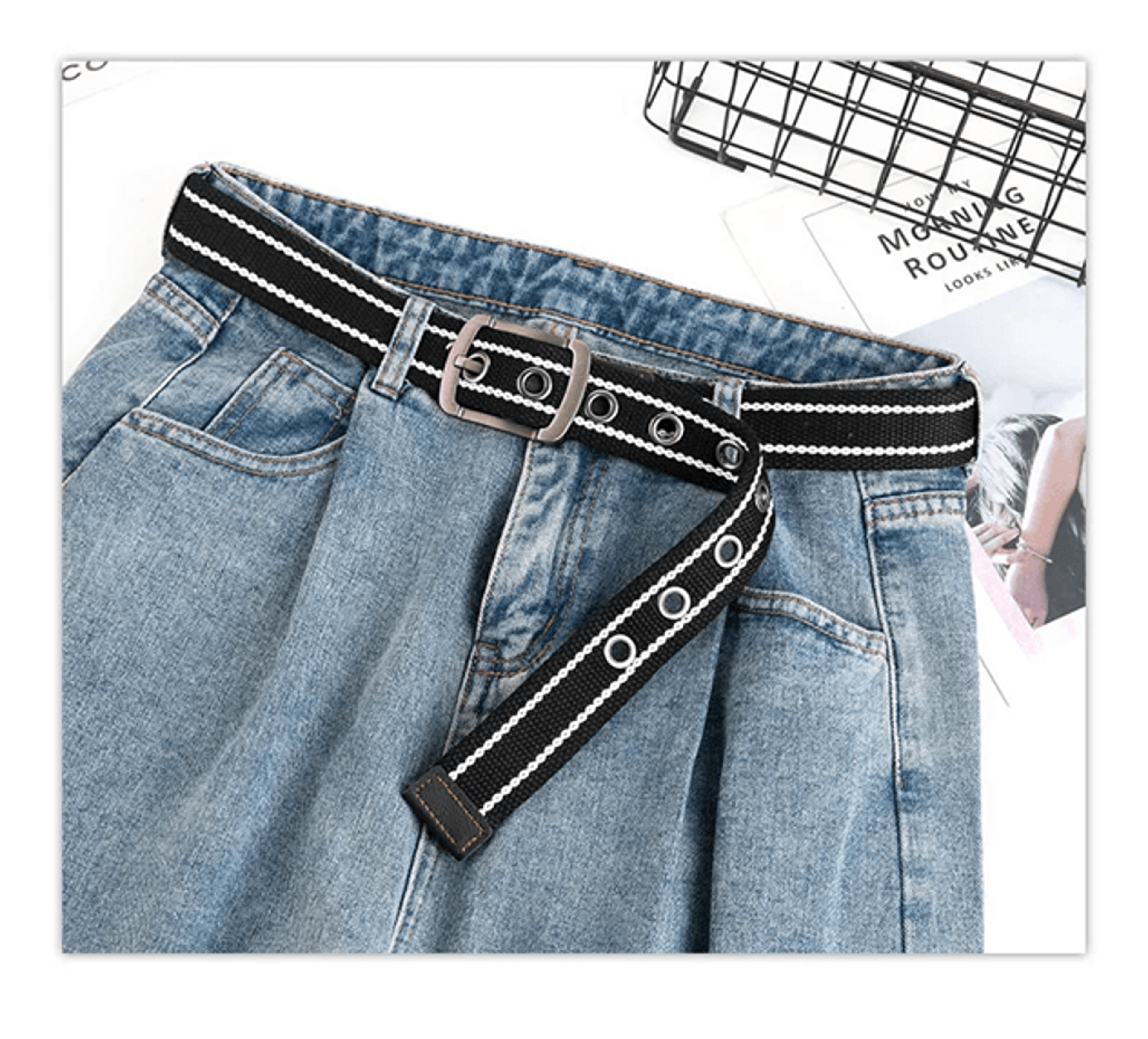 LUDIVIS Canvas Tactical Belt Heavy Duty Casual Outdoor 2