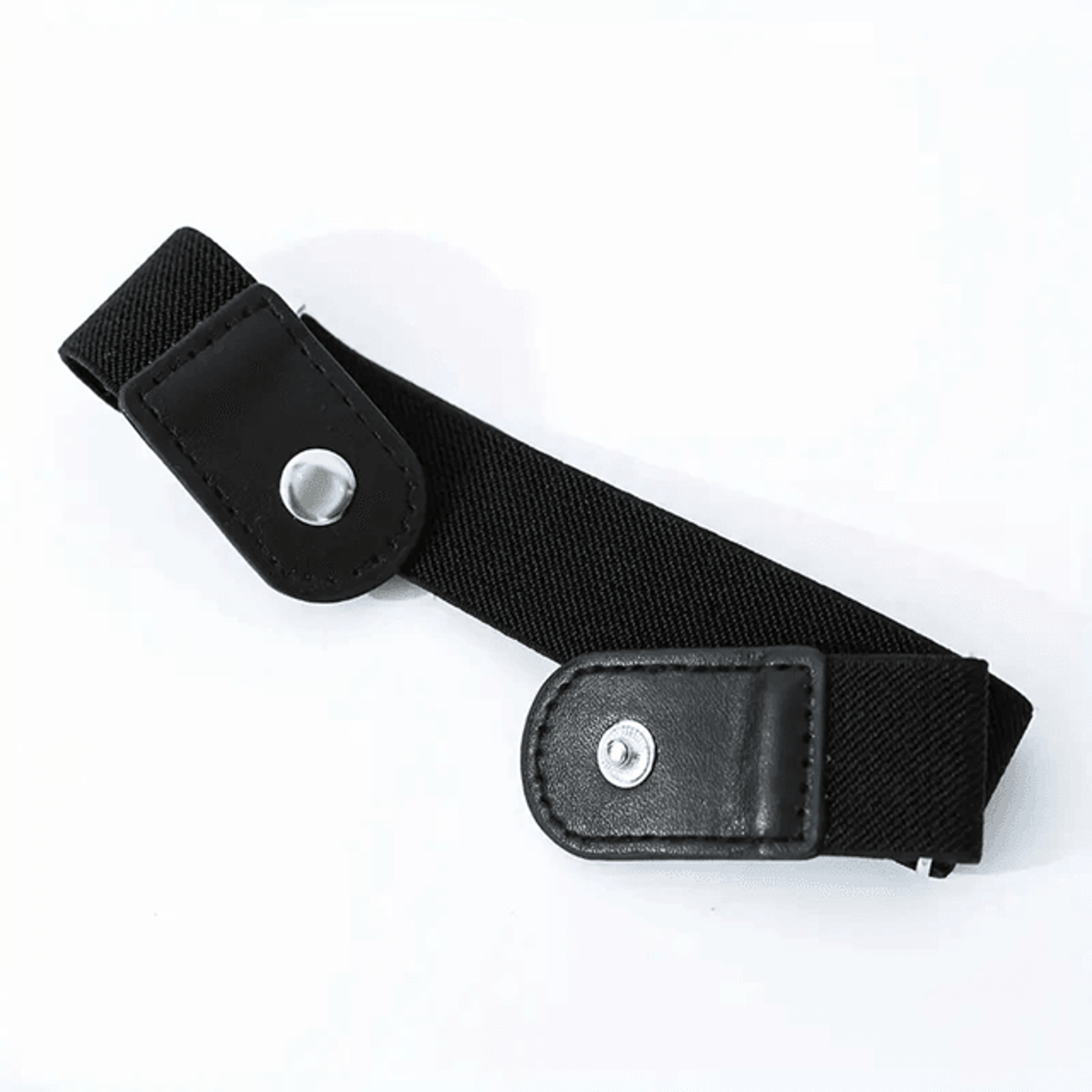 Unisex No Buckle Elastic Stretch Belt Set Adjustable Invisible Fit 2