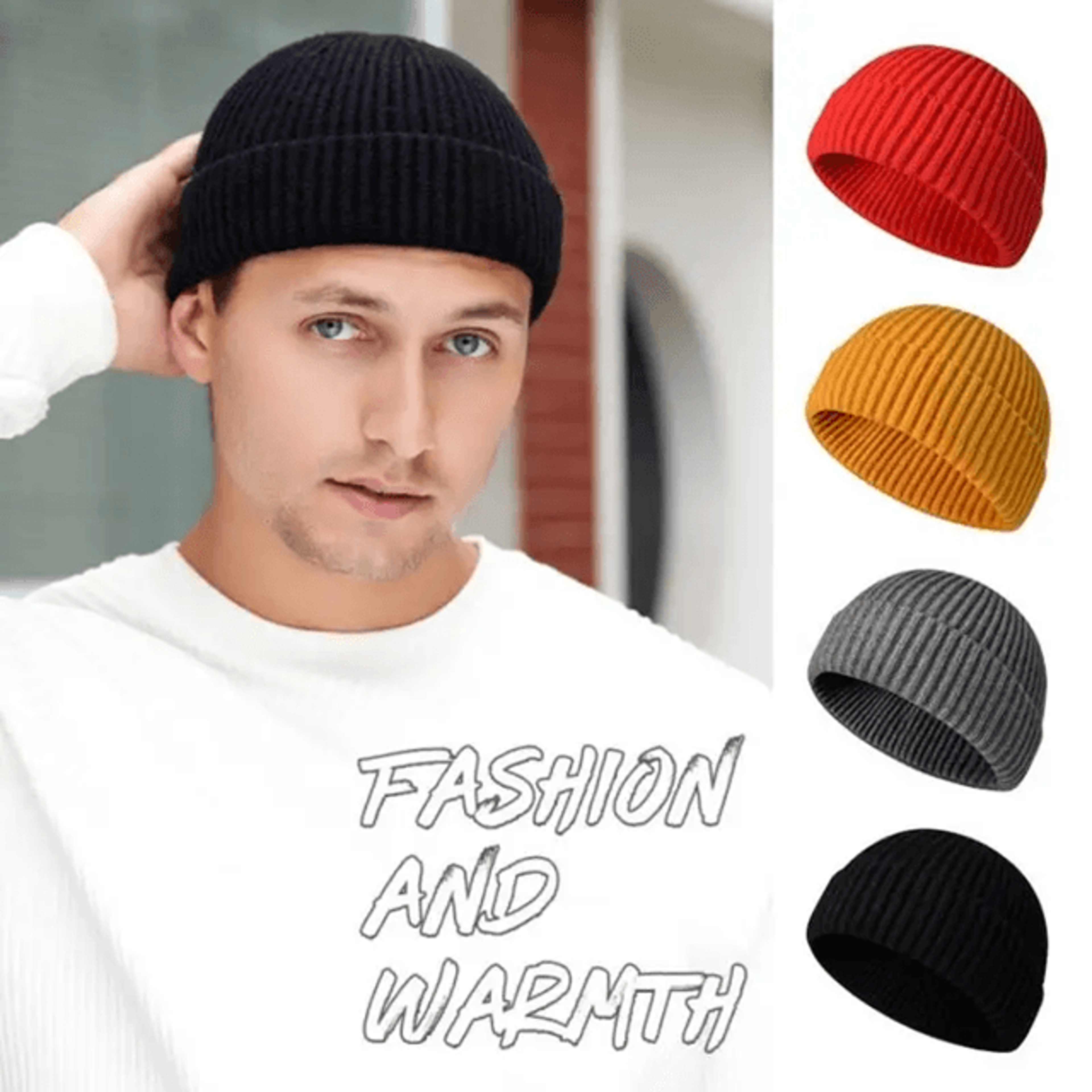 Unisex Knitted Wool Beanie Warm Winter Hat 0