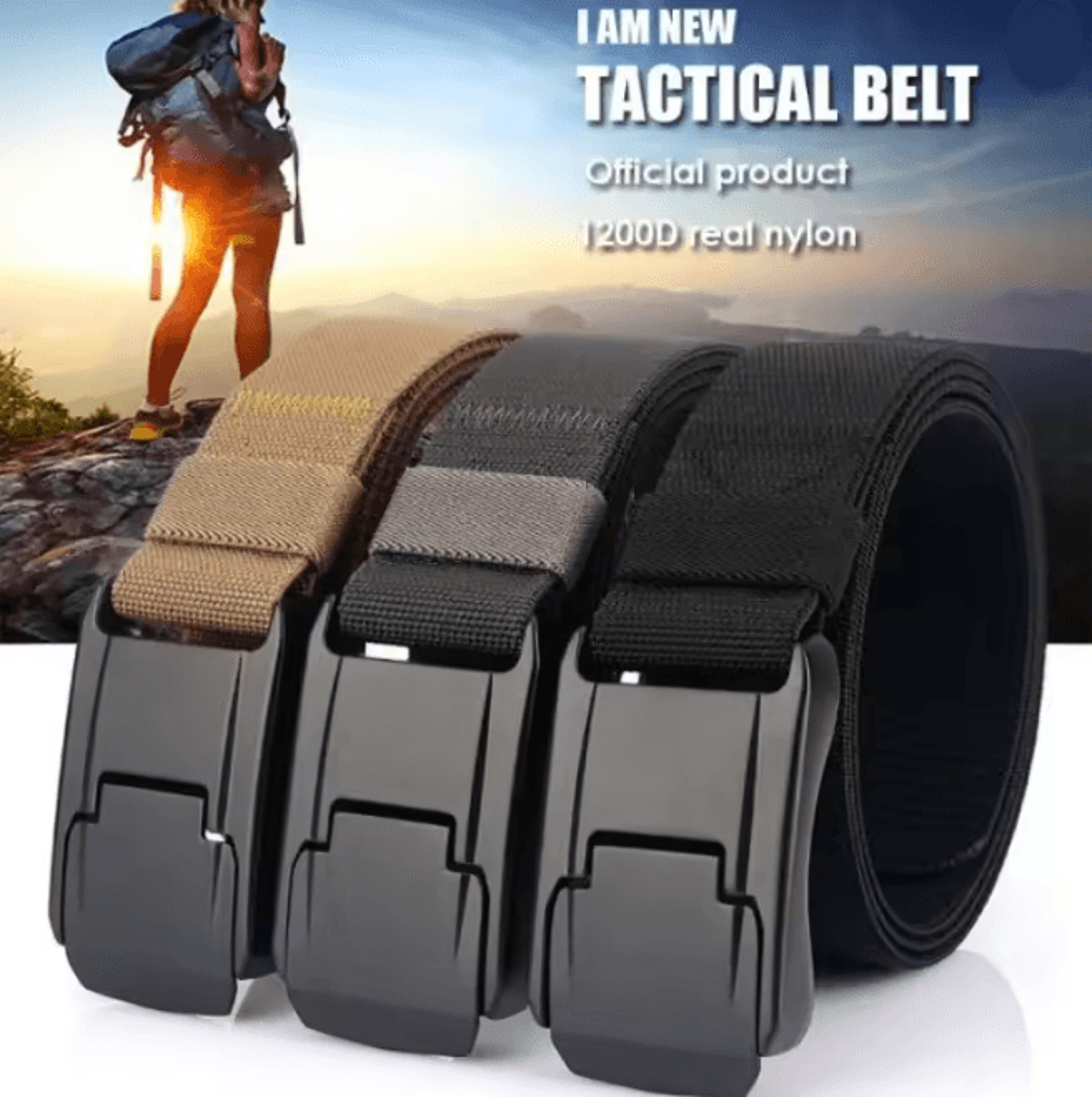 Stretch Nylon Work Belt With Quick Release Buckle For Men And Women 3