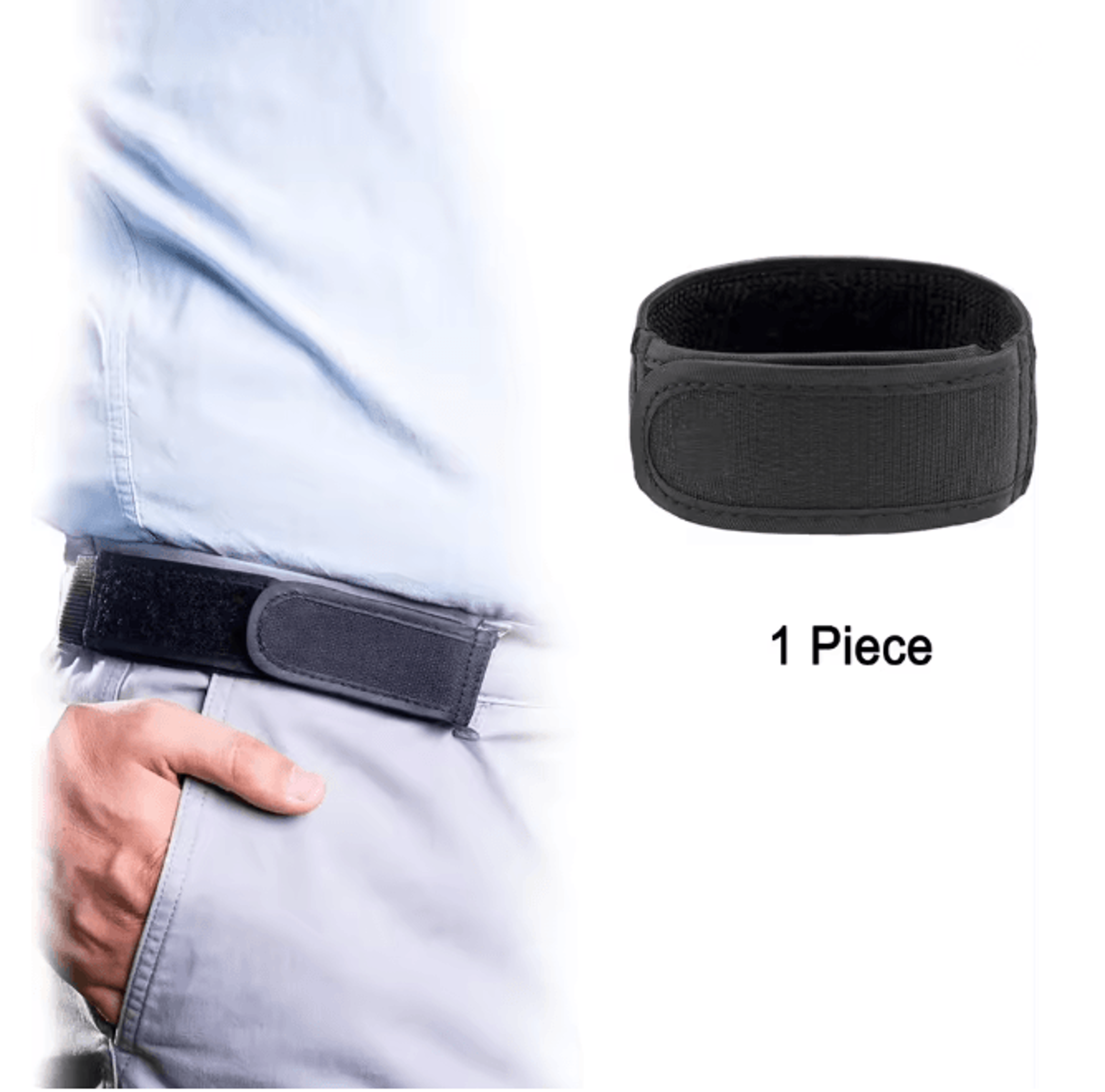 FlexEase Buckle Free Elastic Belt Ultra Soft No Buckle Comfort Waist Belt 4