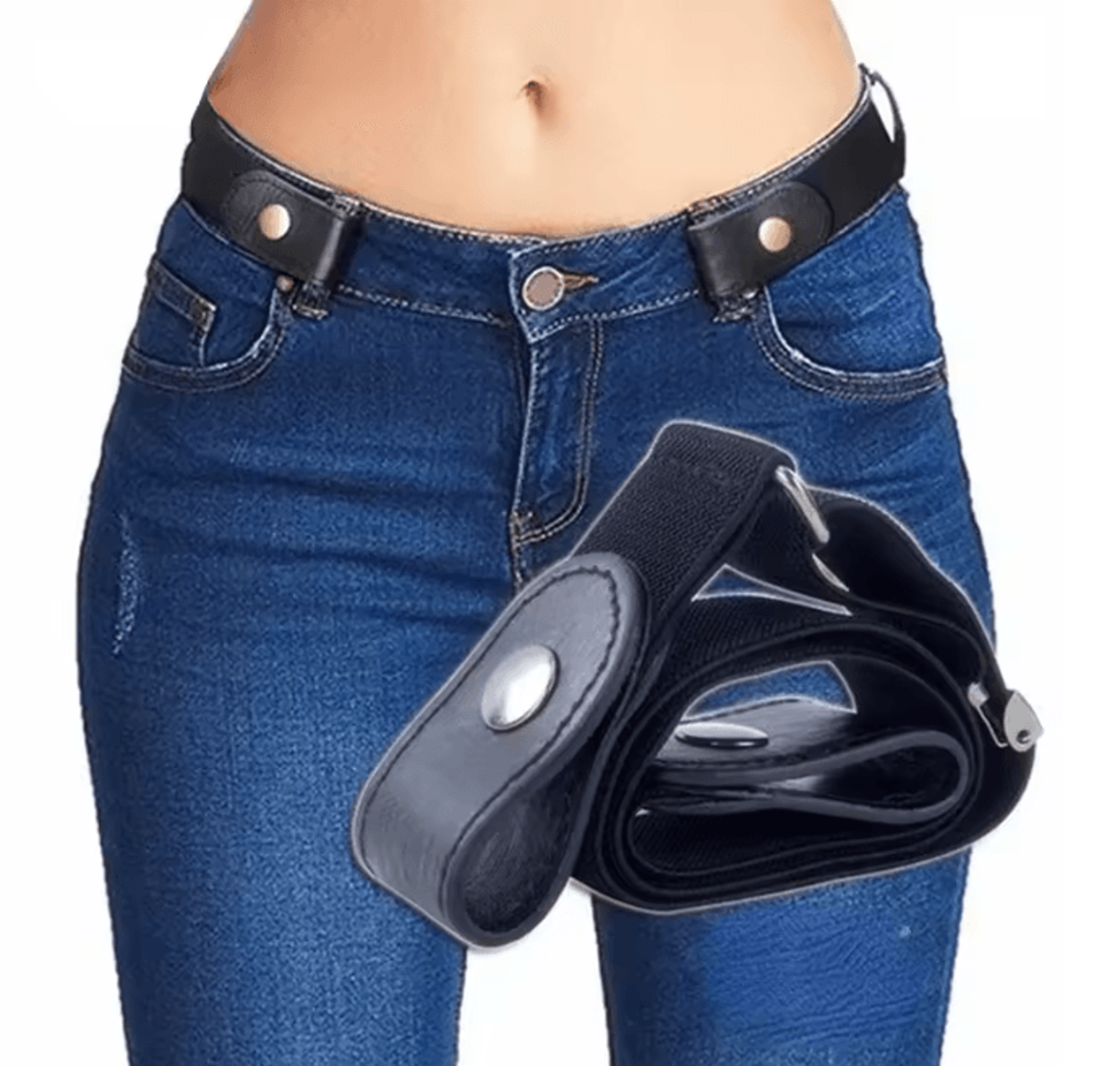 Buckle Free Stretch Waist Belt No Bulge Comfort Fit For Men And Women 0