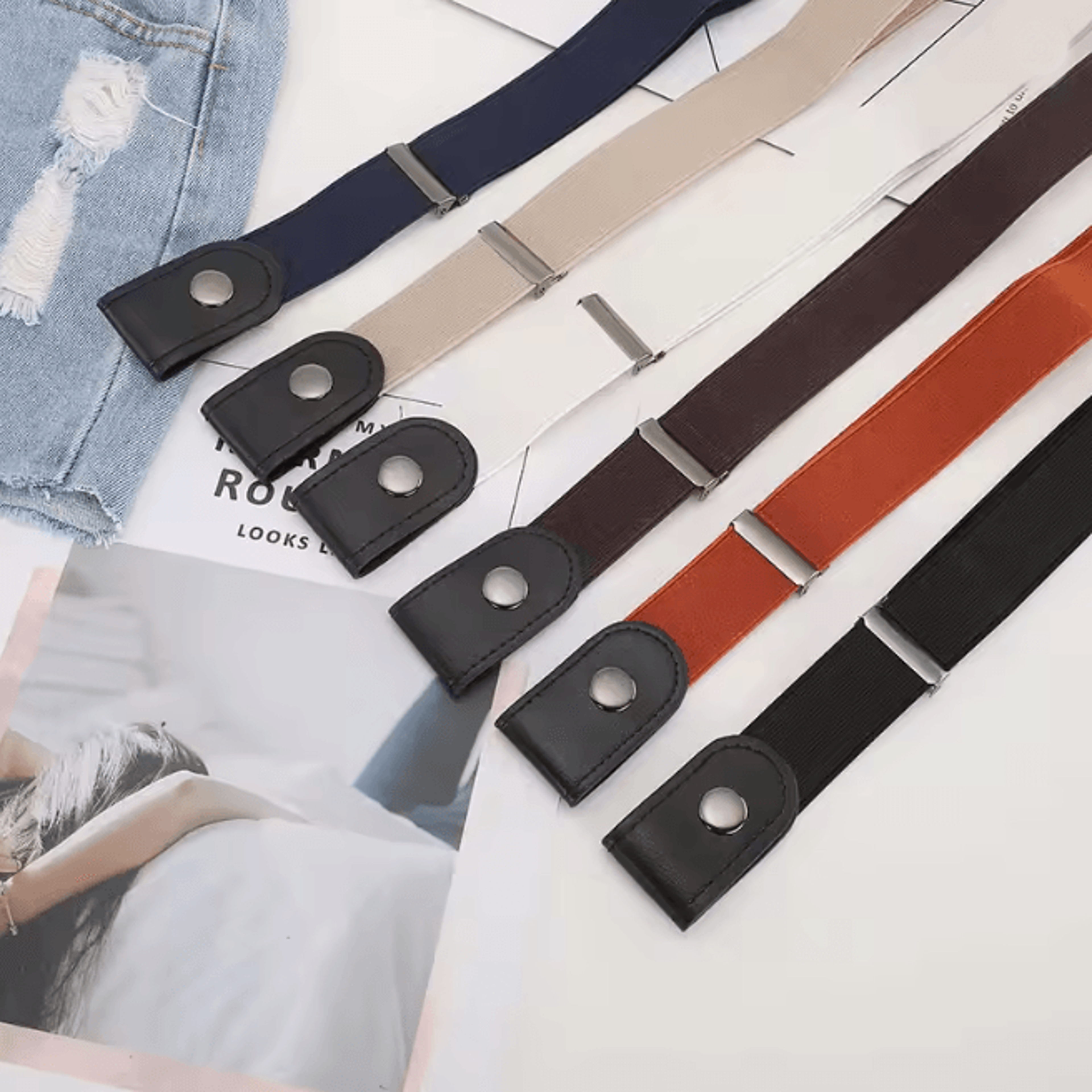 Buckle Free Stretch Waist Belt No Bulge Comfort Fit For Men And Women 1
