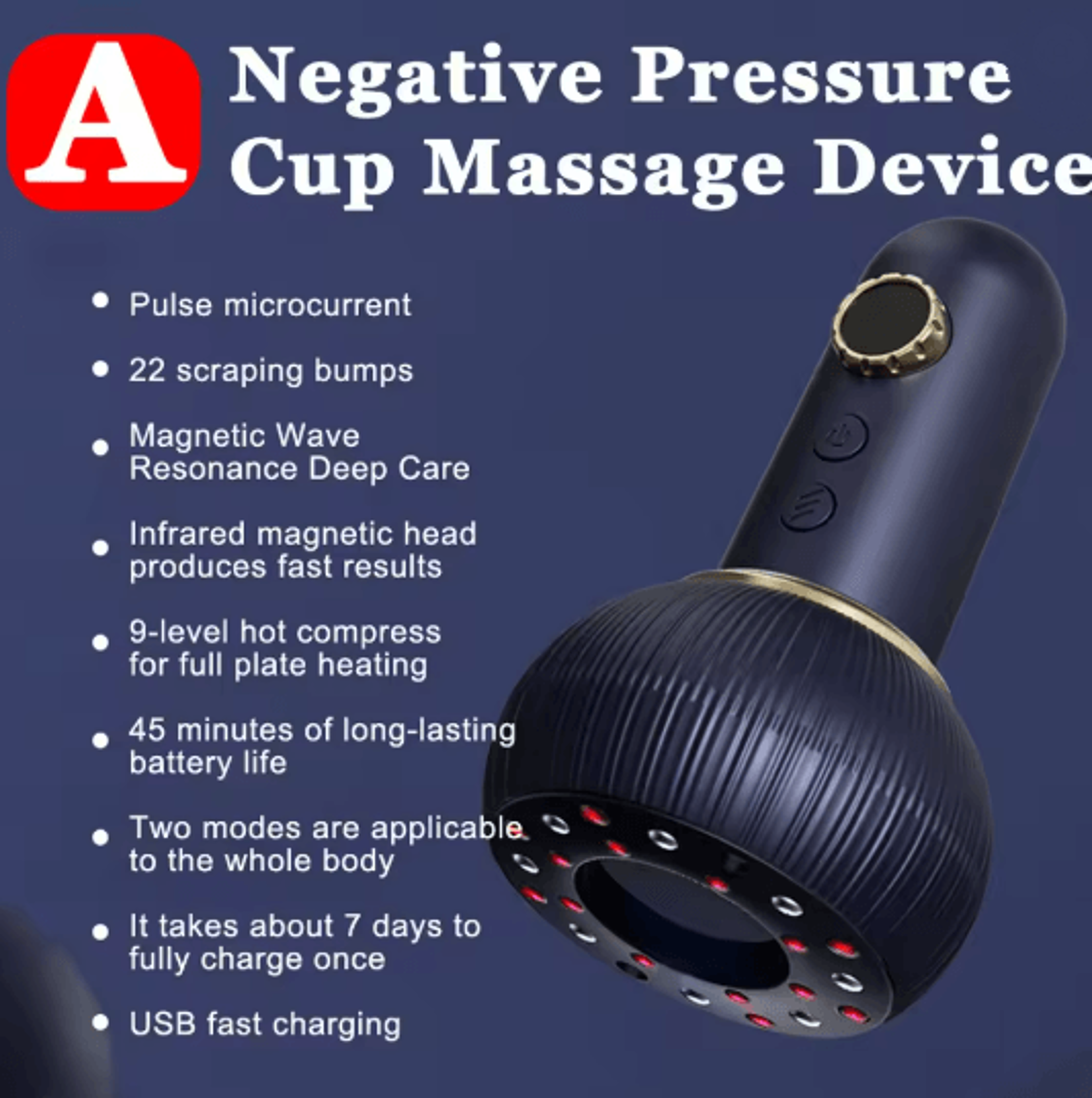 Electric EMS Guasha Massager With Heat Microcurrent Body Sculpting Brush 4