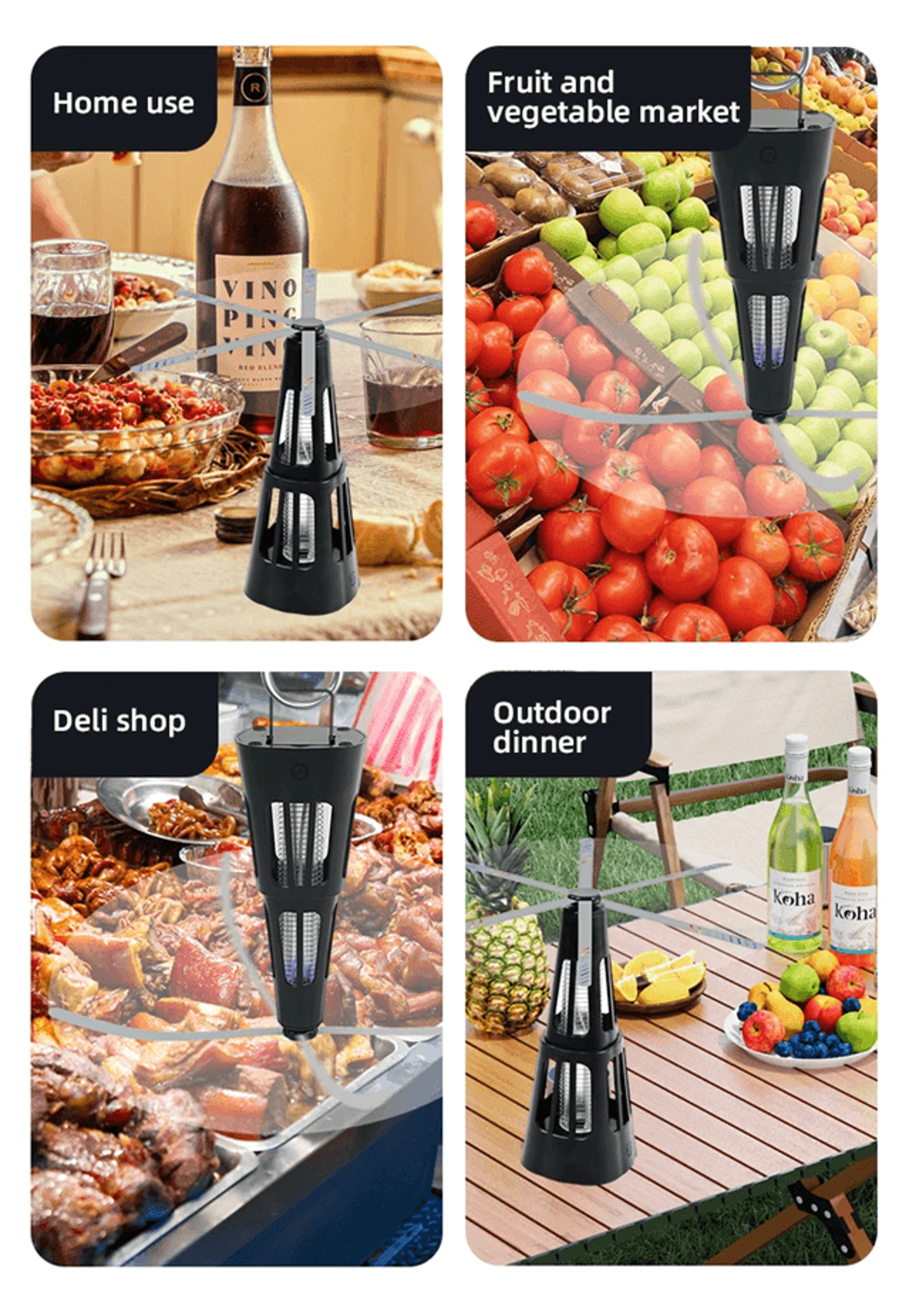 2 In 1 Smart Pest Control Table Fan Fly Repellent Bug Killer Lamp 2