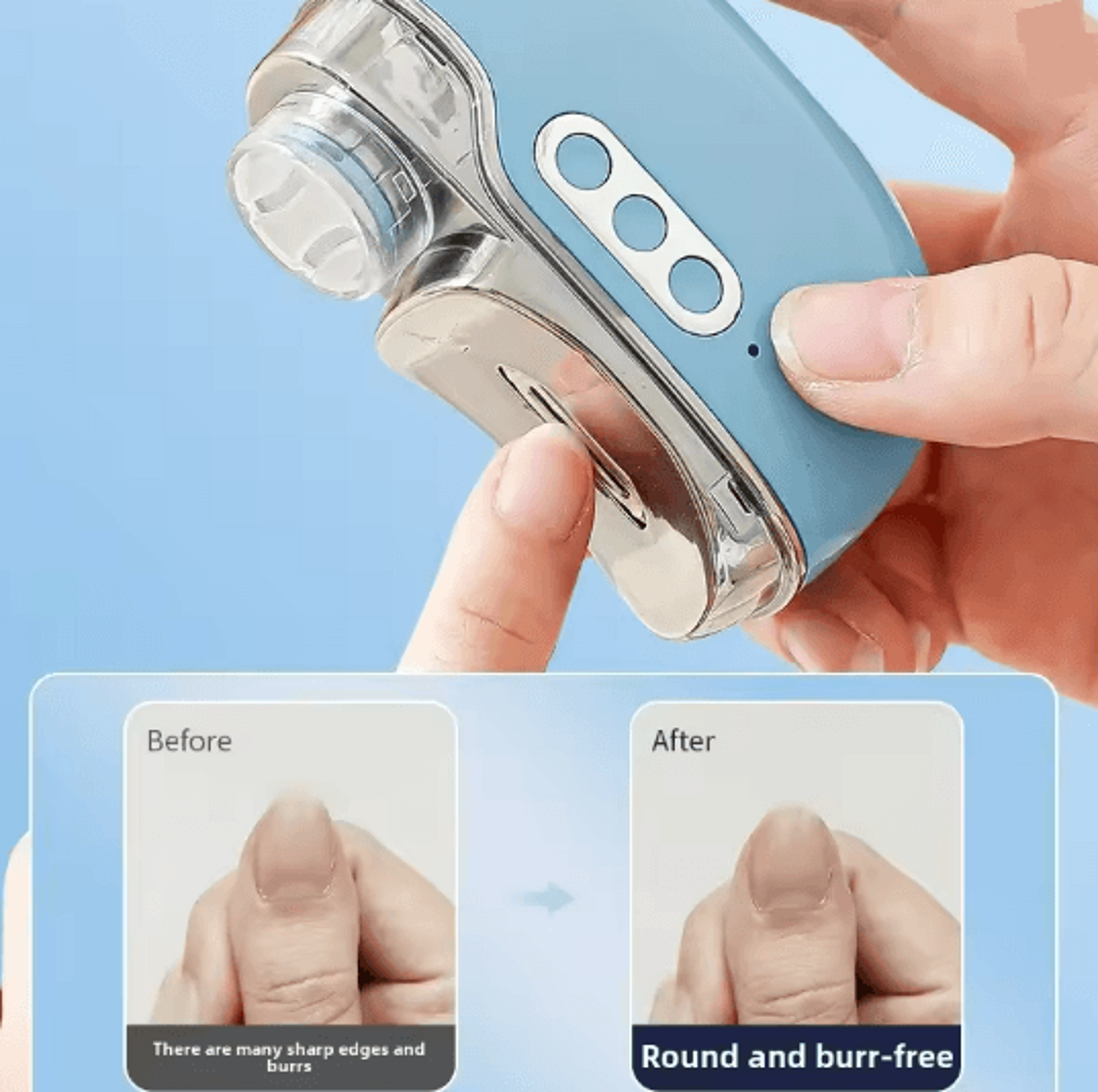 4 In 1 Automatic Electric Nail Clipper With UV Drying And Polishing Tool 0