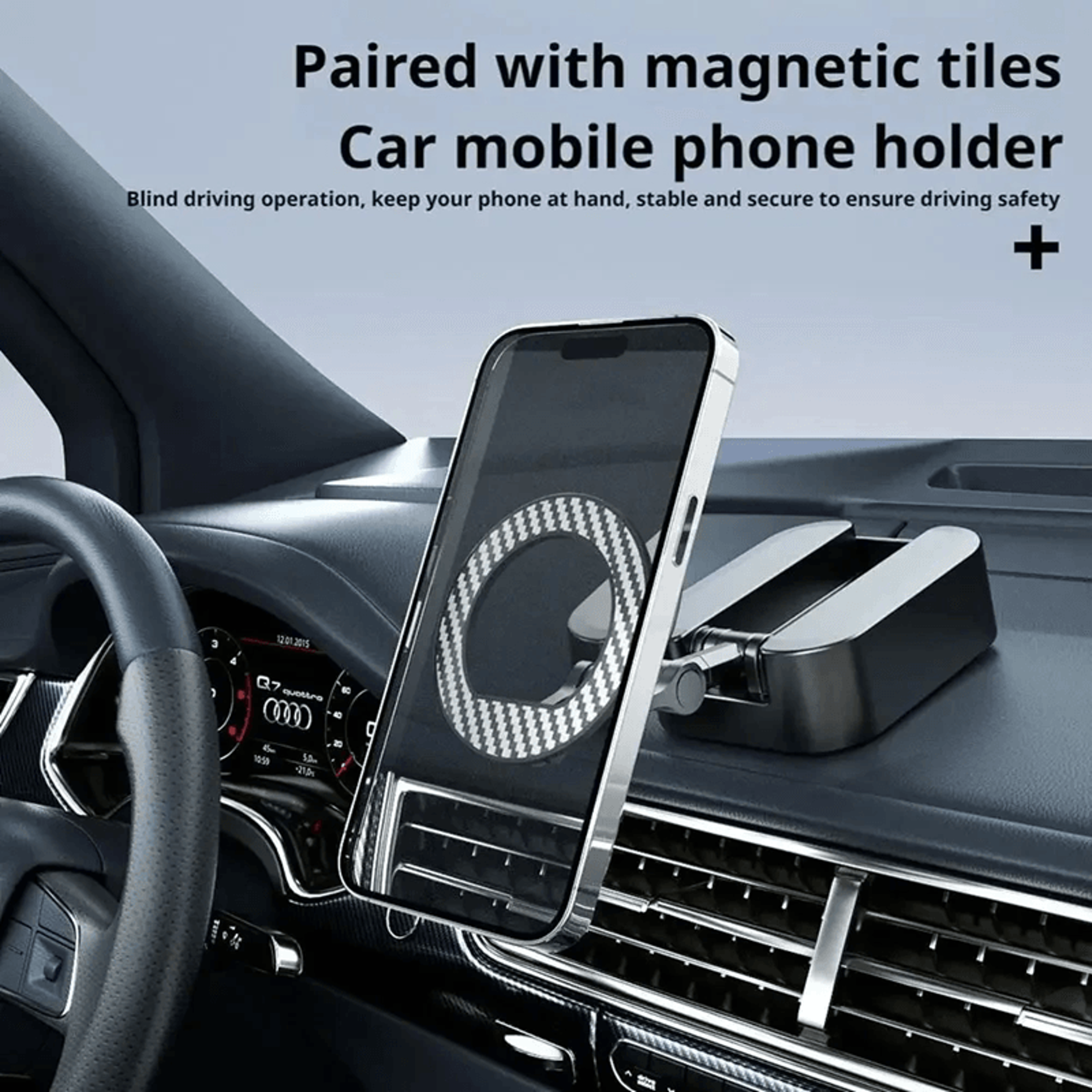 Magnetic Phone Stand Foldable Travel Holder Extendable Desk And Airplane Mount 0