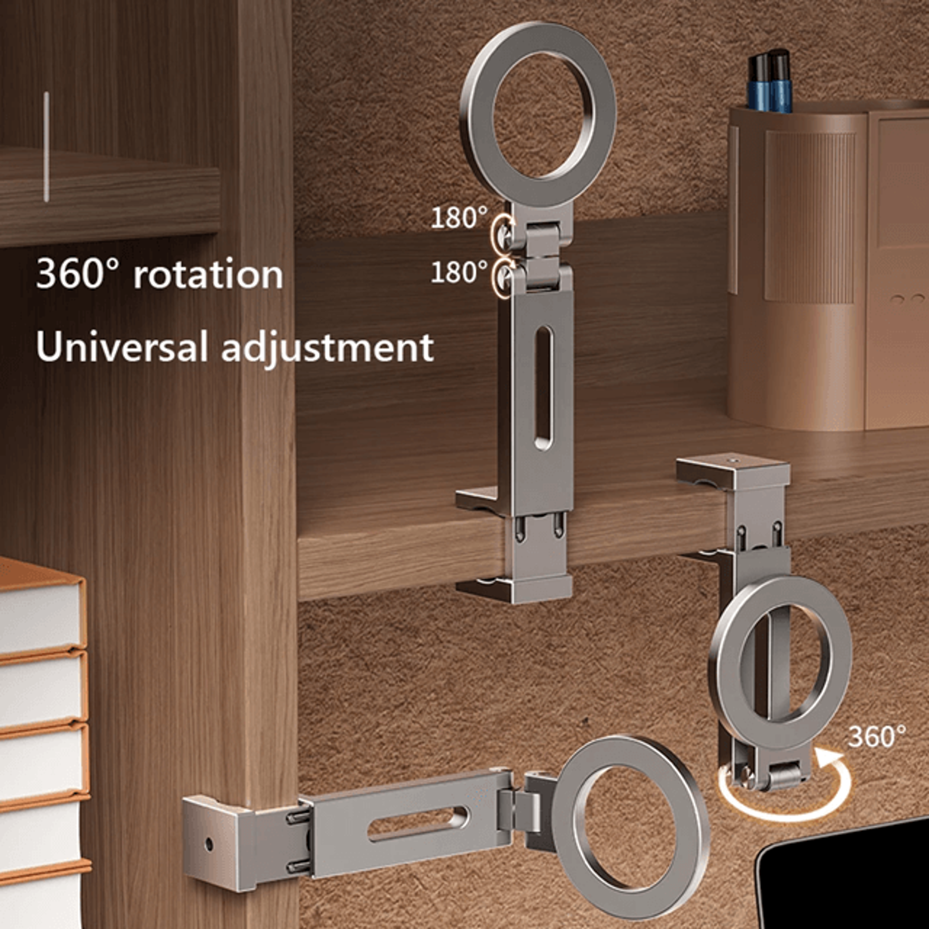 Universal Magnetic Phone Holder Travel Essentials Flexible Rotation Hands Free Mount 0