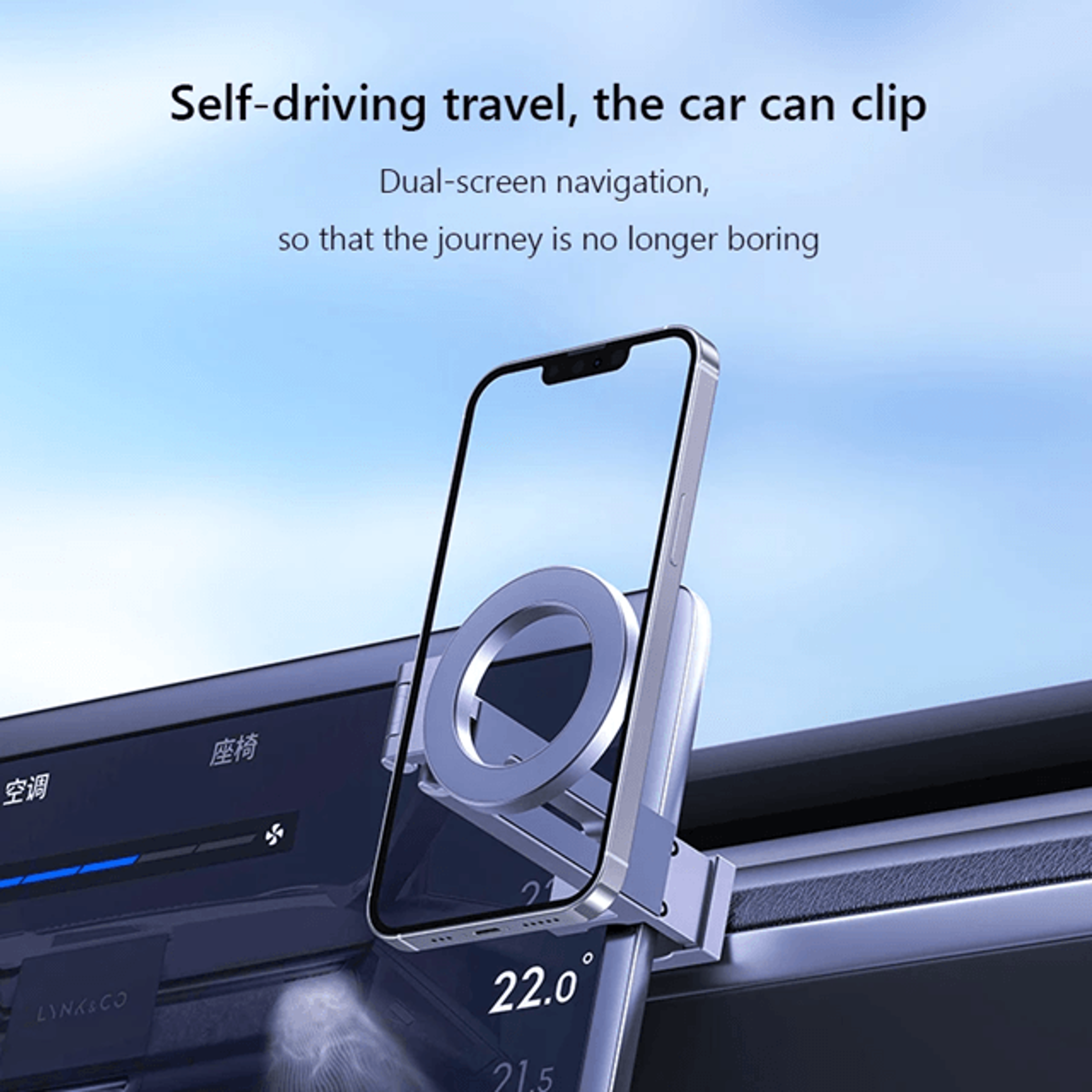 Universal Magnetic Phone Holder Travel Essentials Flexible Rotation Hands Free Mount 1