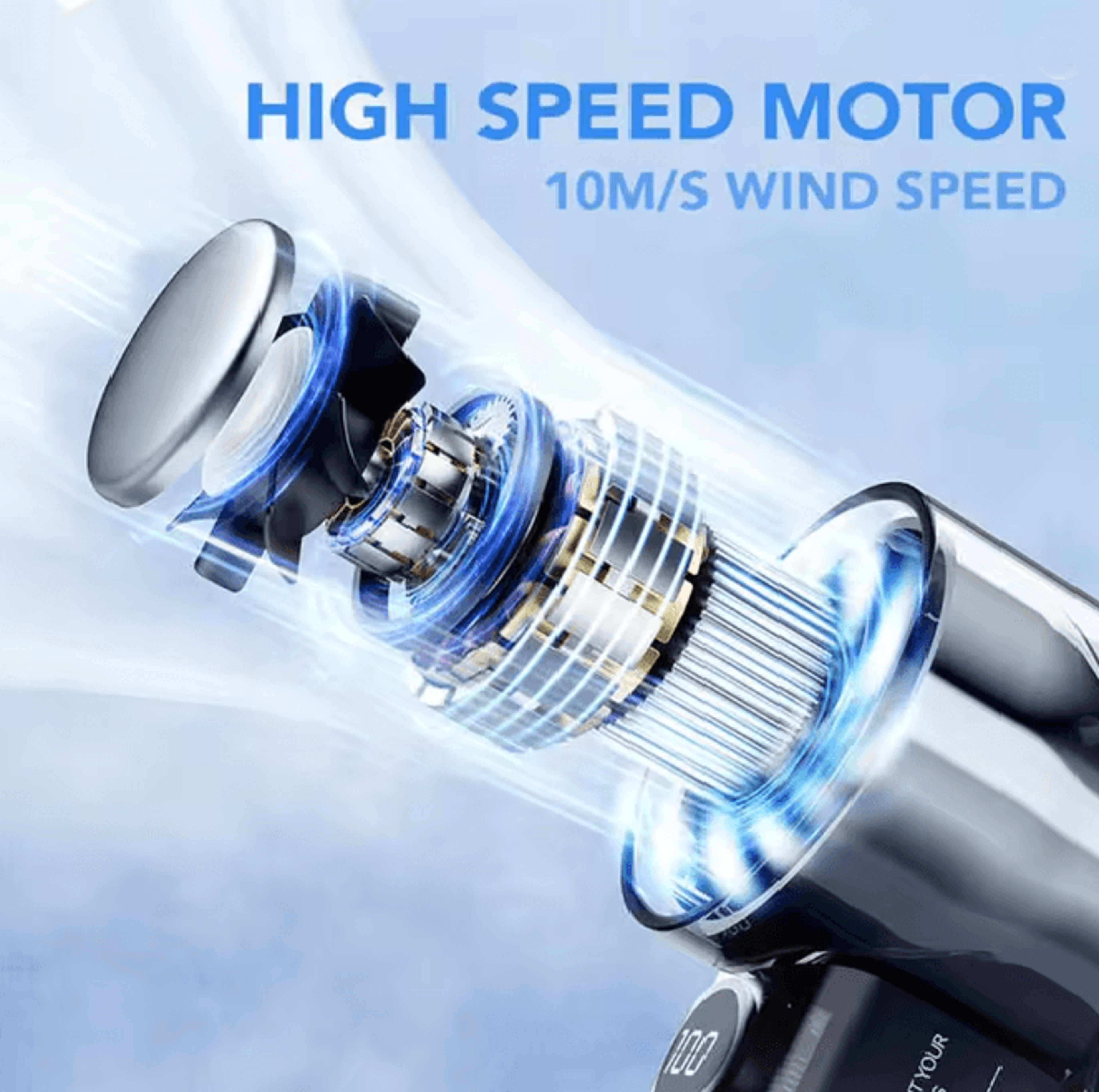 Portable Handheld Cooling Fan Rechargeable High Speed Mini Fan 2