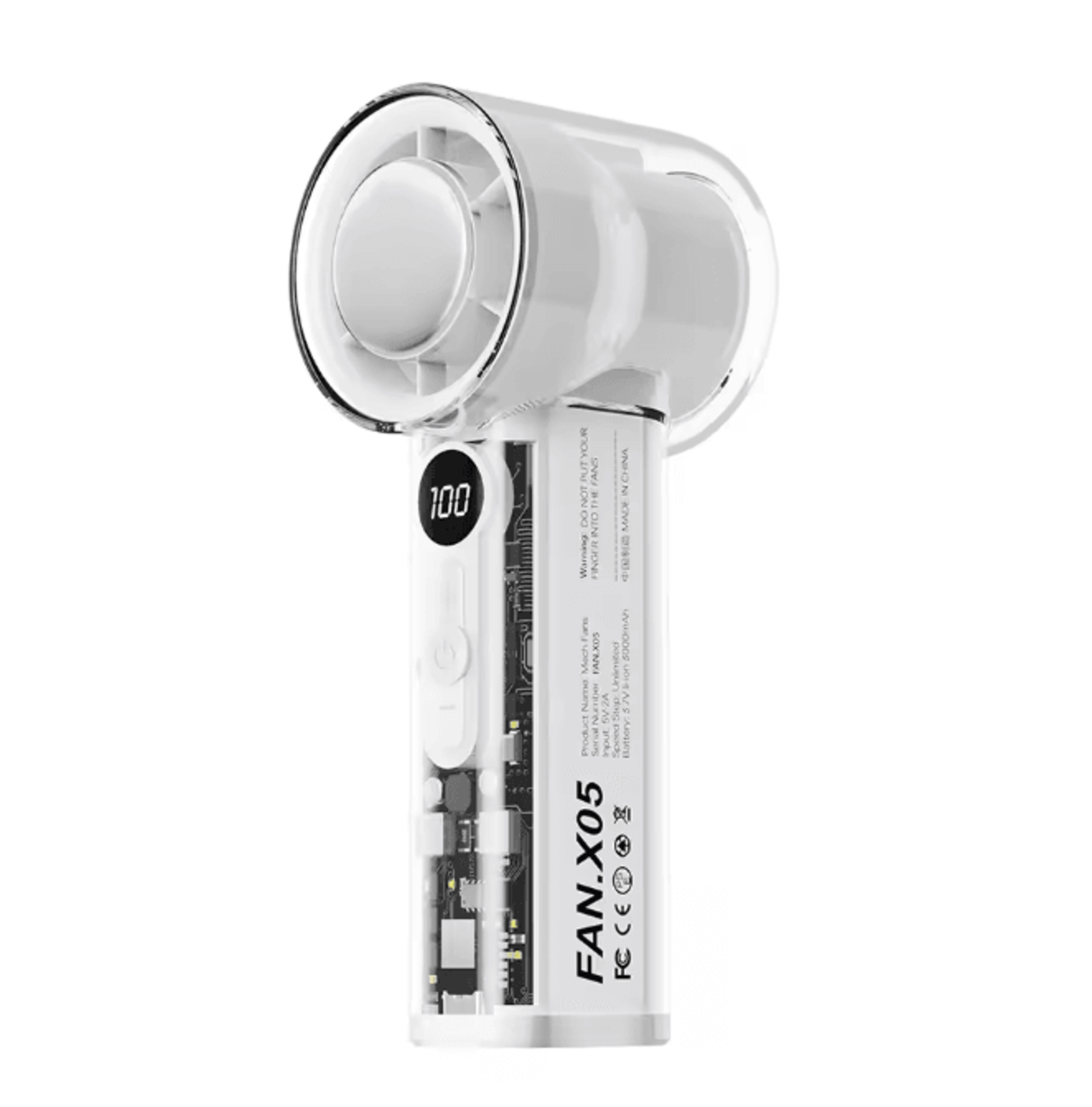 Portable Handheld Cooling Fan Rechargeable High Speed Mini Fan 5