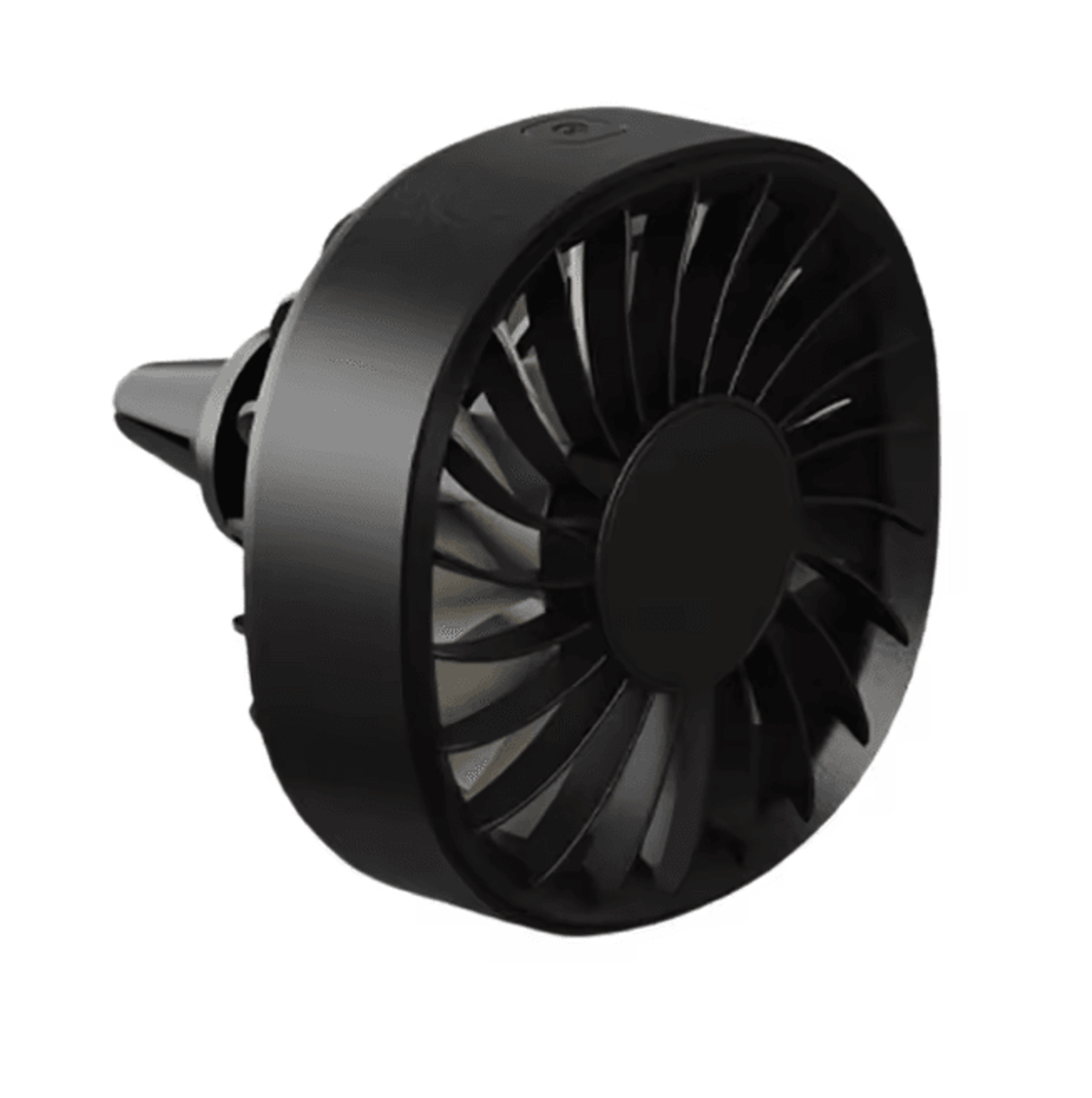 Portable Car Clip Fan With LED Ambiance Lights USB Rechargeable Mini Fan 5