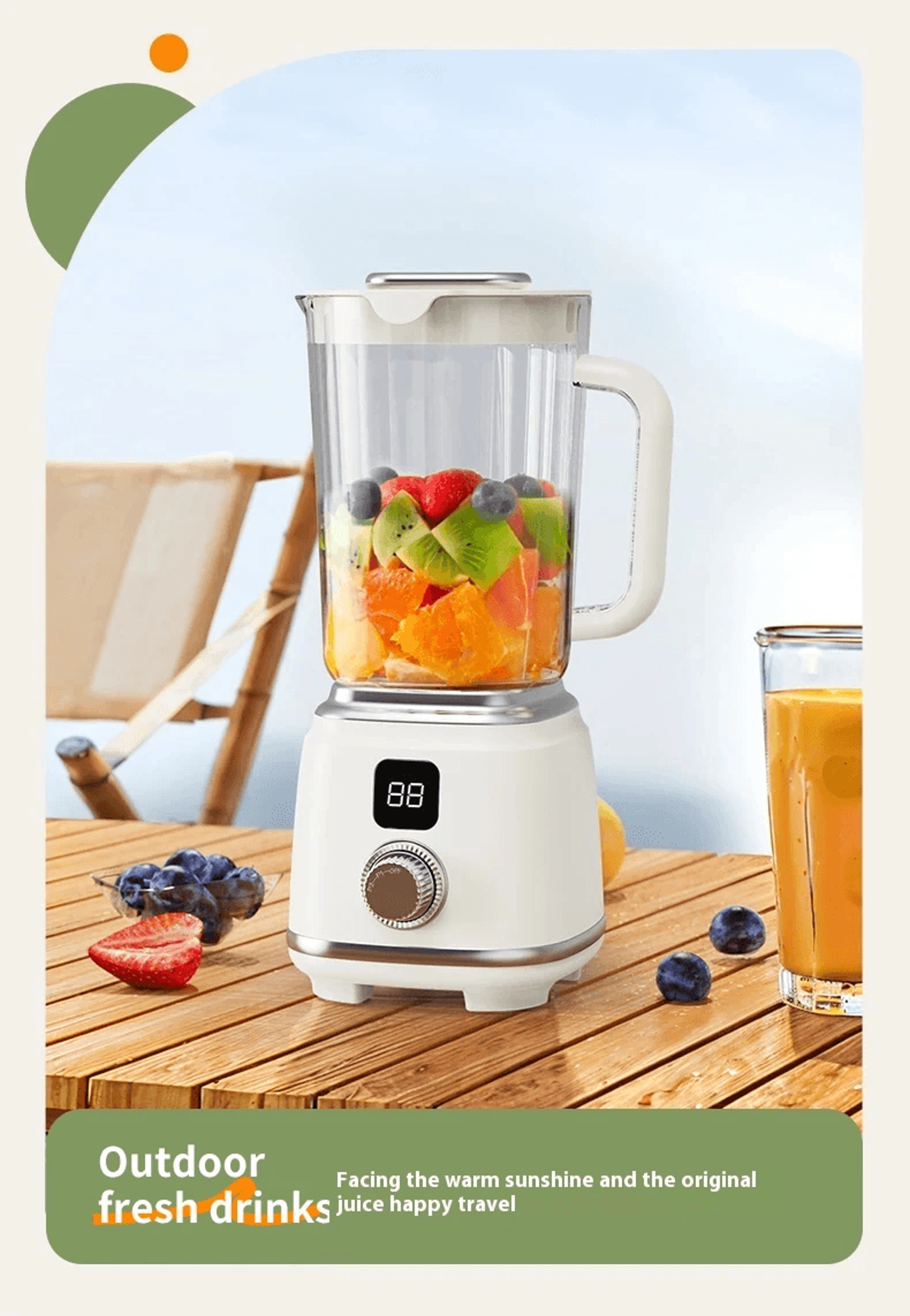 Portable Electric Juicer Blender 600ml Smoothie Maker With Ice Crushing Power 1