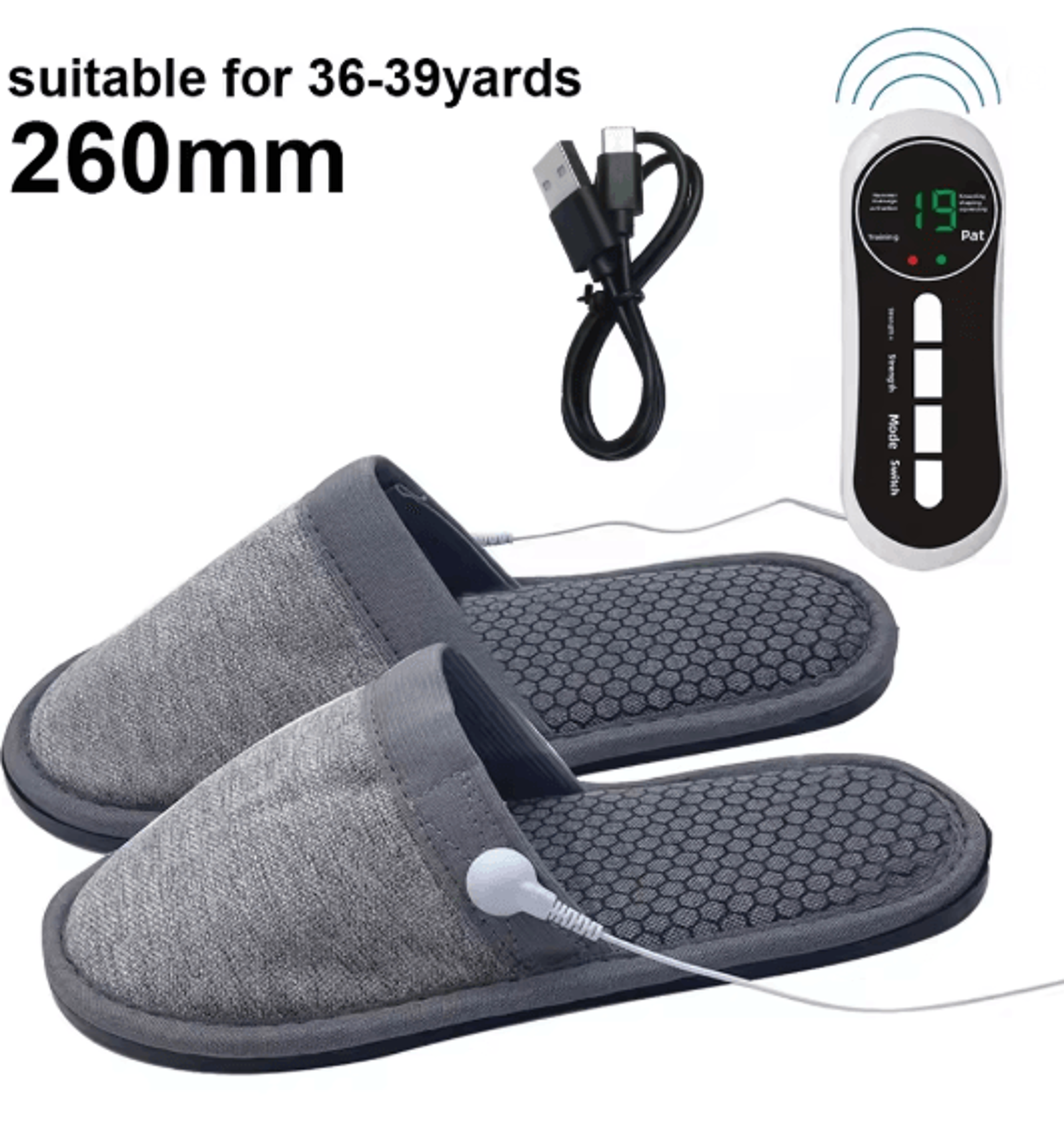 EMS Foot Massager Slippers Electric Foot Pain Relief Massage Shoes 2