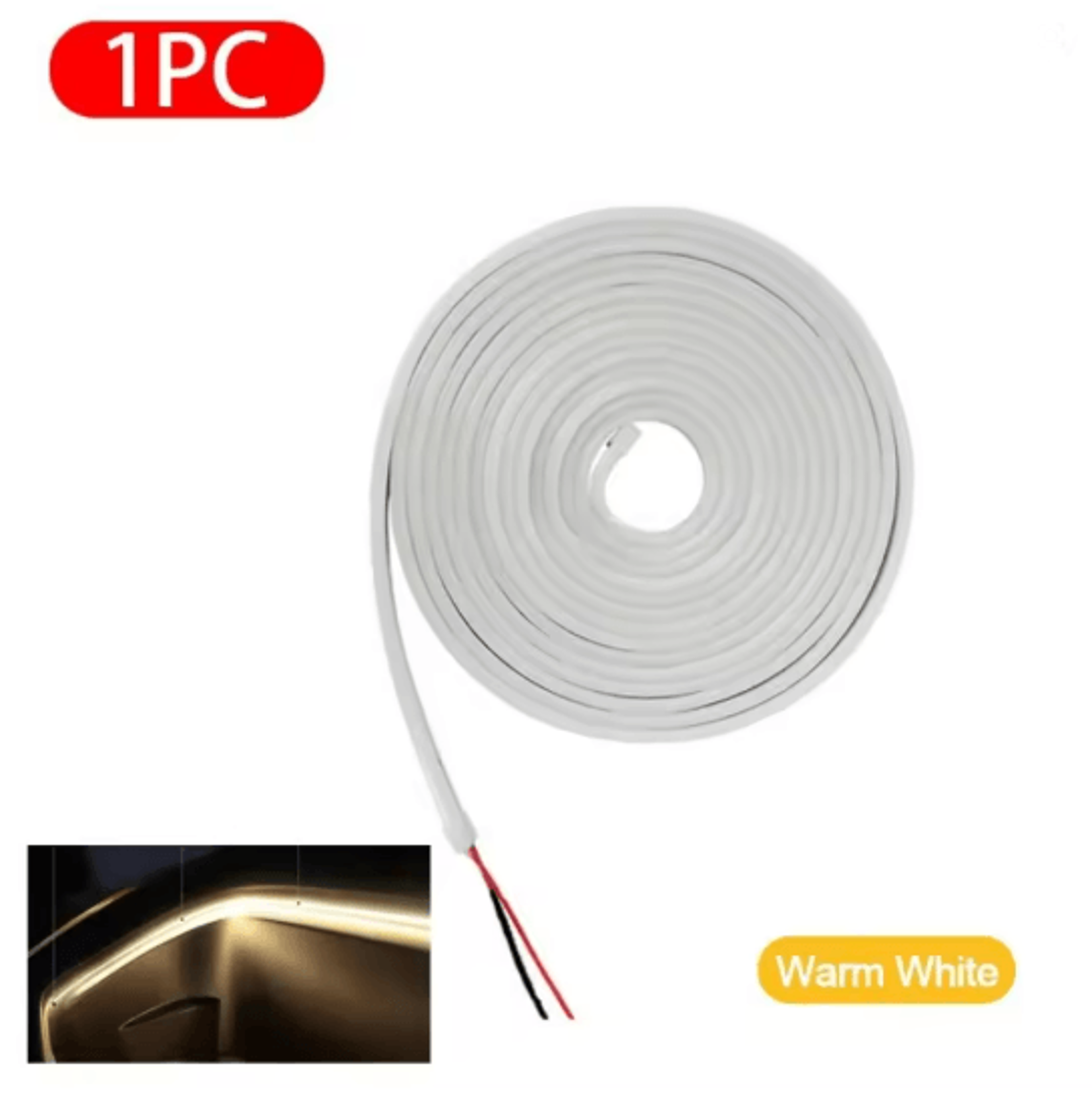 Flexible LED Ambient Light Strip For Tesla Model 3 Y S Interior Lighting 4