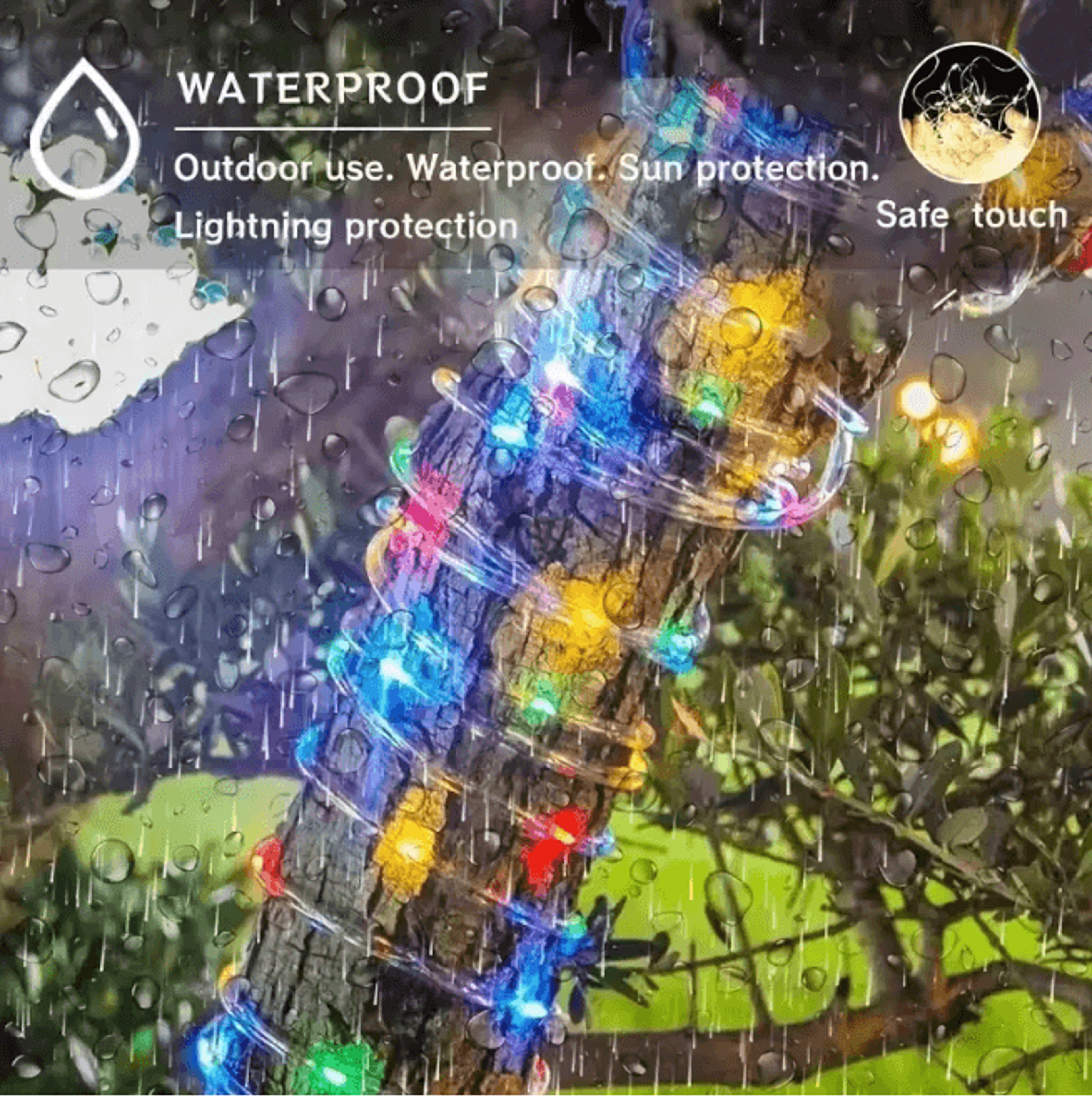 Solar Powered LED String Lights Outdoor Fairy Garden Decoration 1