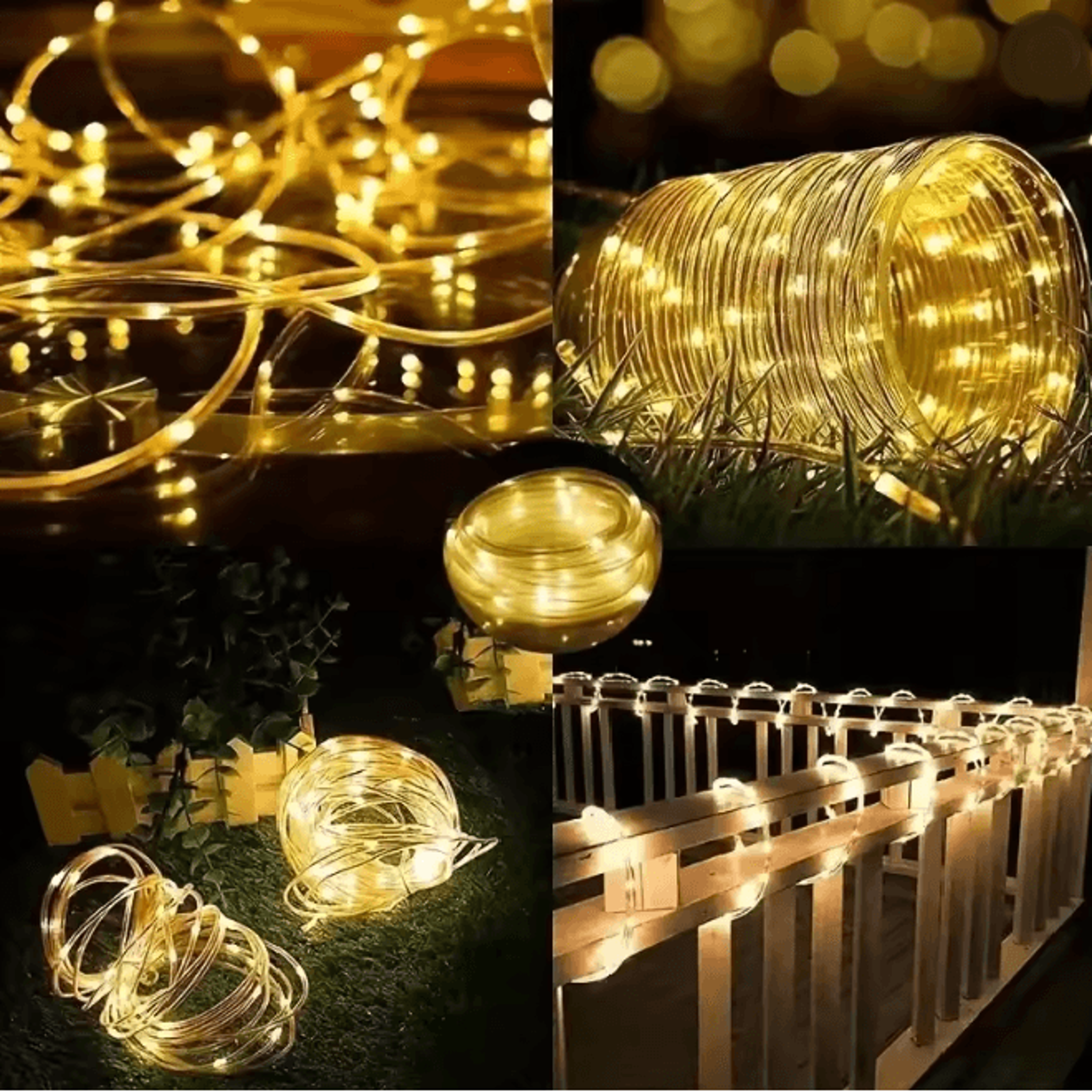 Solar Powered LED String Lights Outdoor Fairy Garden Decoration 3