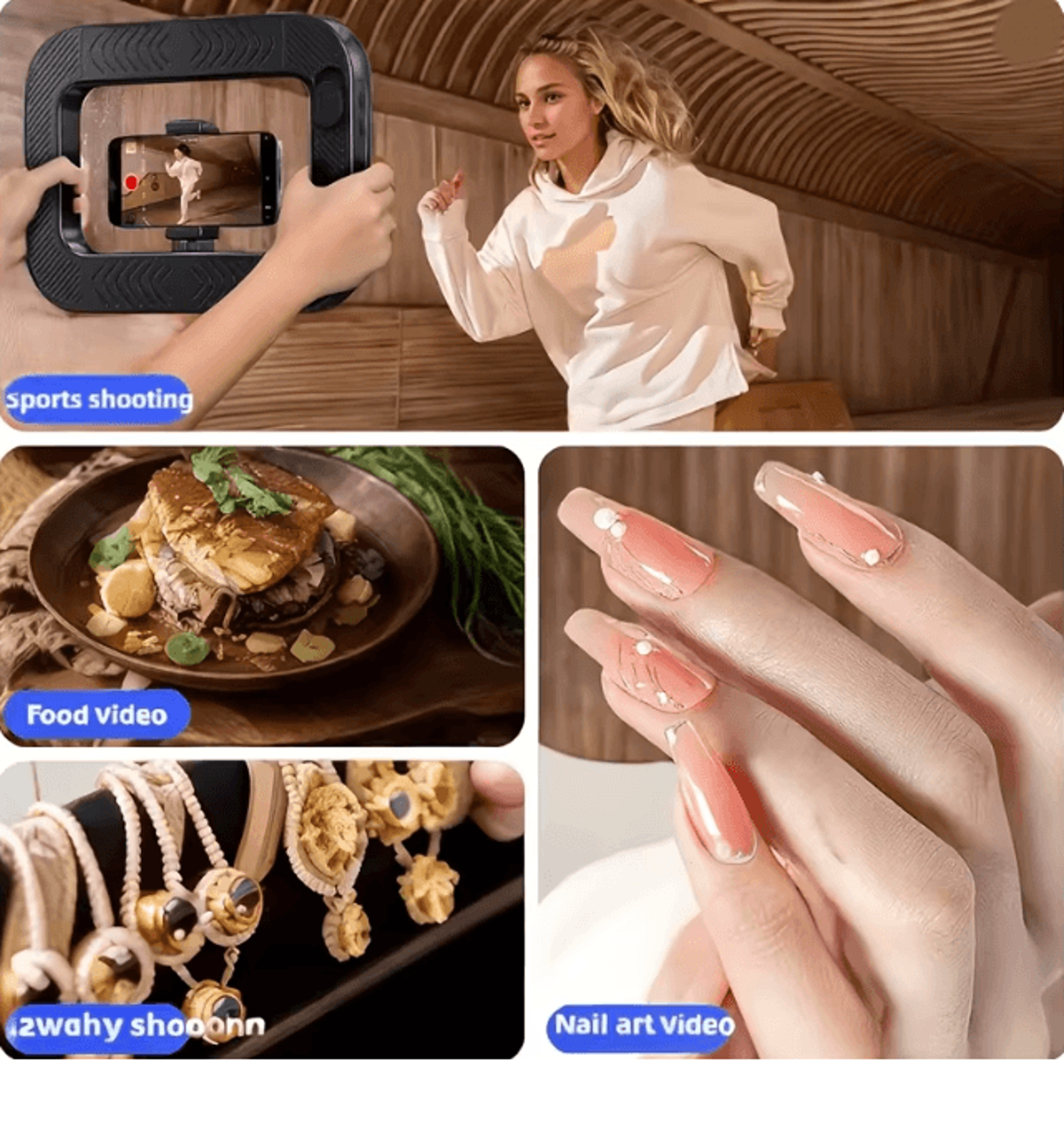 Portable LED Ring Fill Light USB Rechargeable Selfie Light For Phone And Makeup 3