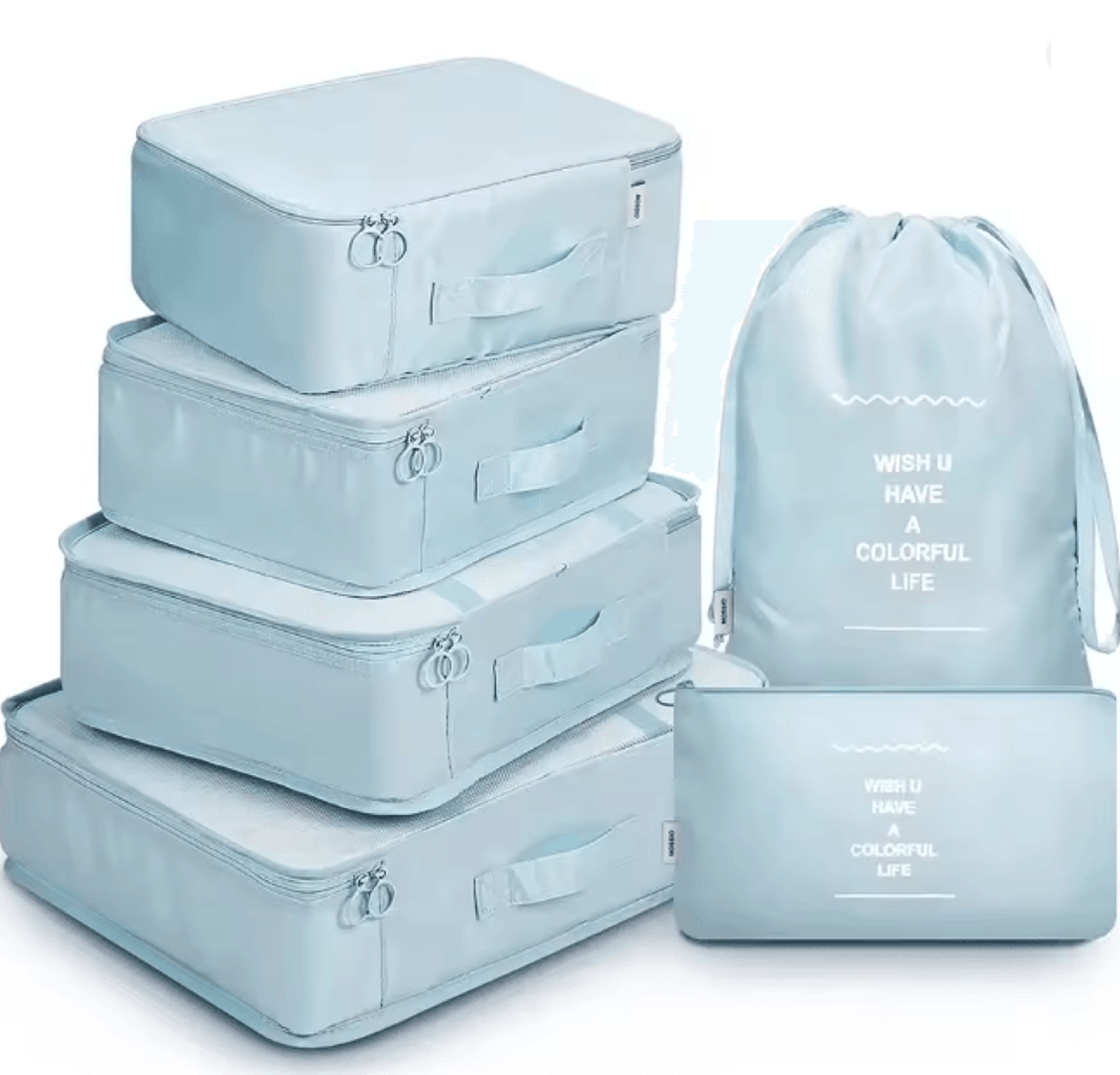 6 Piece Travel Packing Cubes Luggage Organizer Set 8