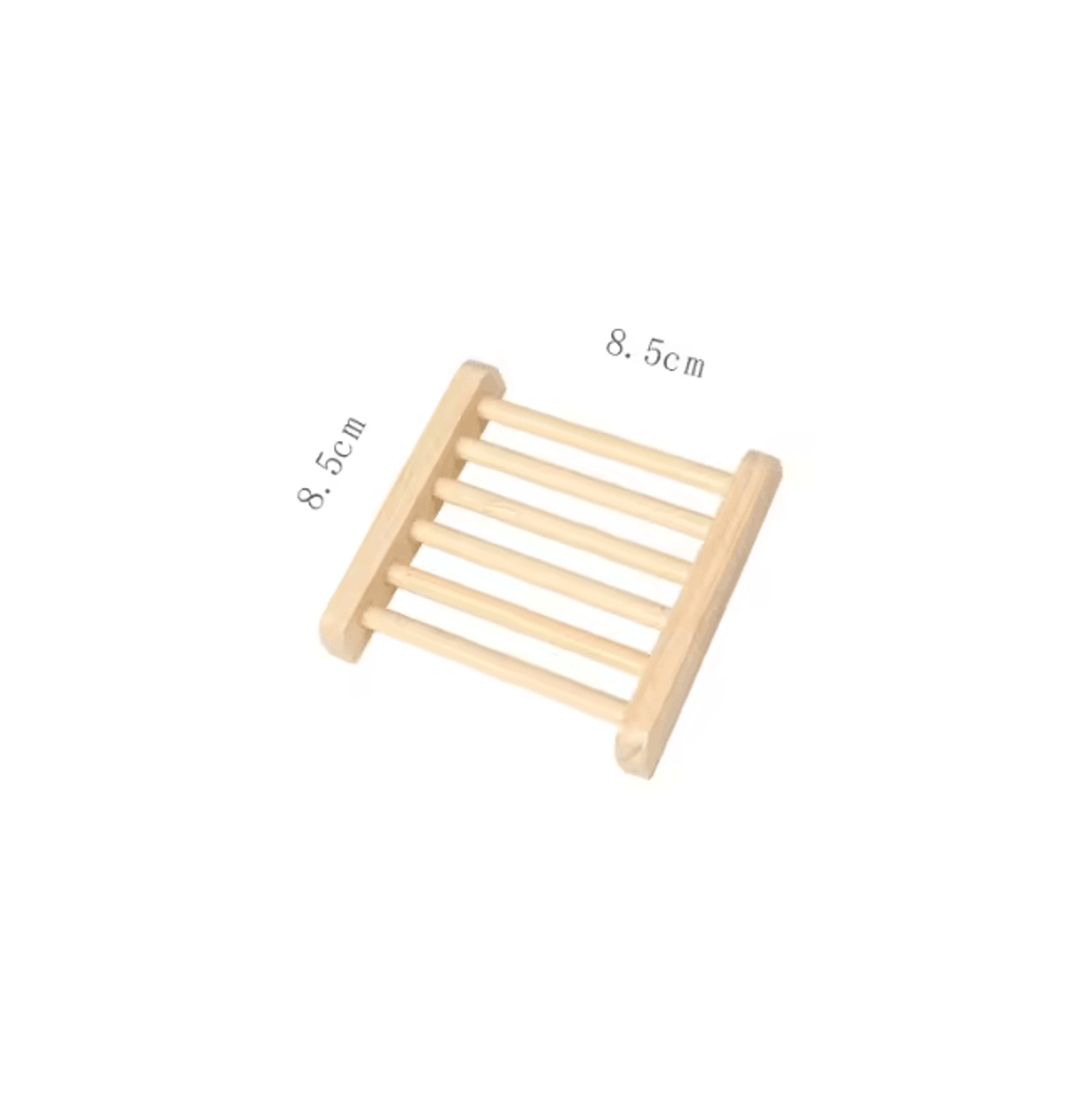 Natural Bamboo Soap Dish Drain Tray Wooden Bathroom Holder 4