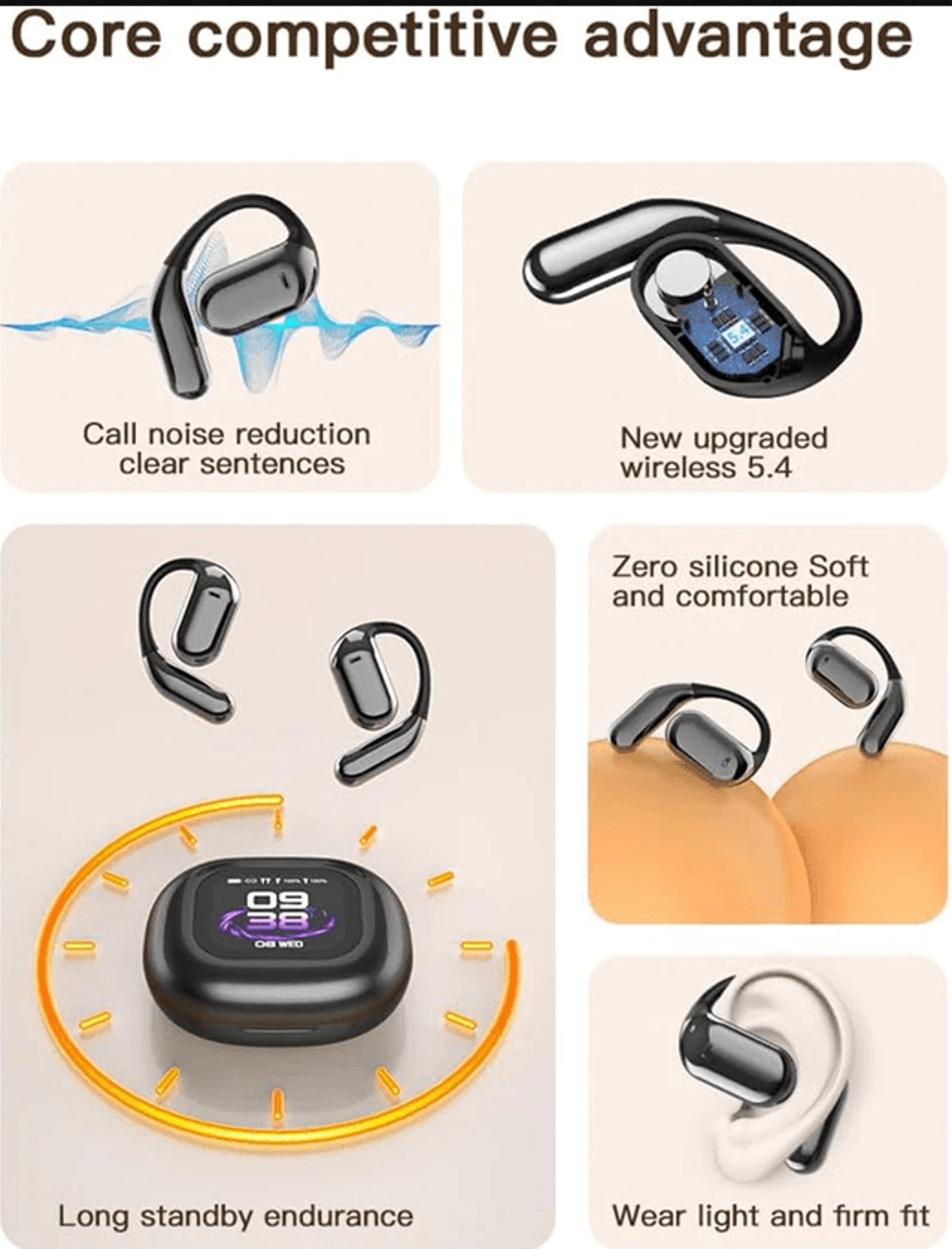 UYUXIO AI Translating Earbuds Real Time Translation With Touch Screen 3