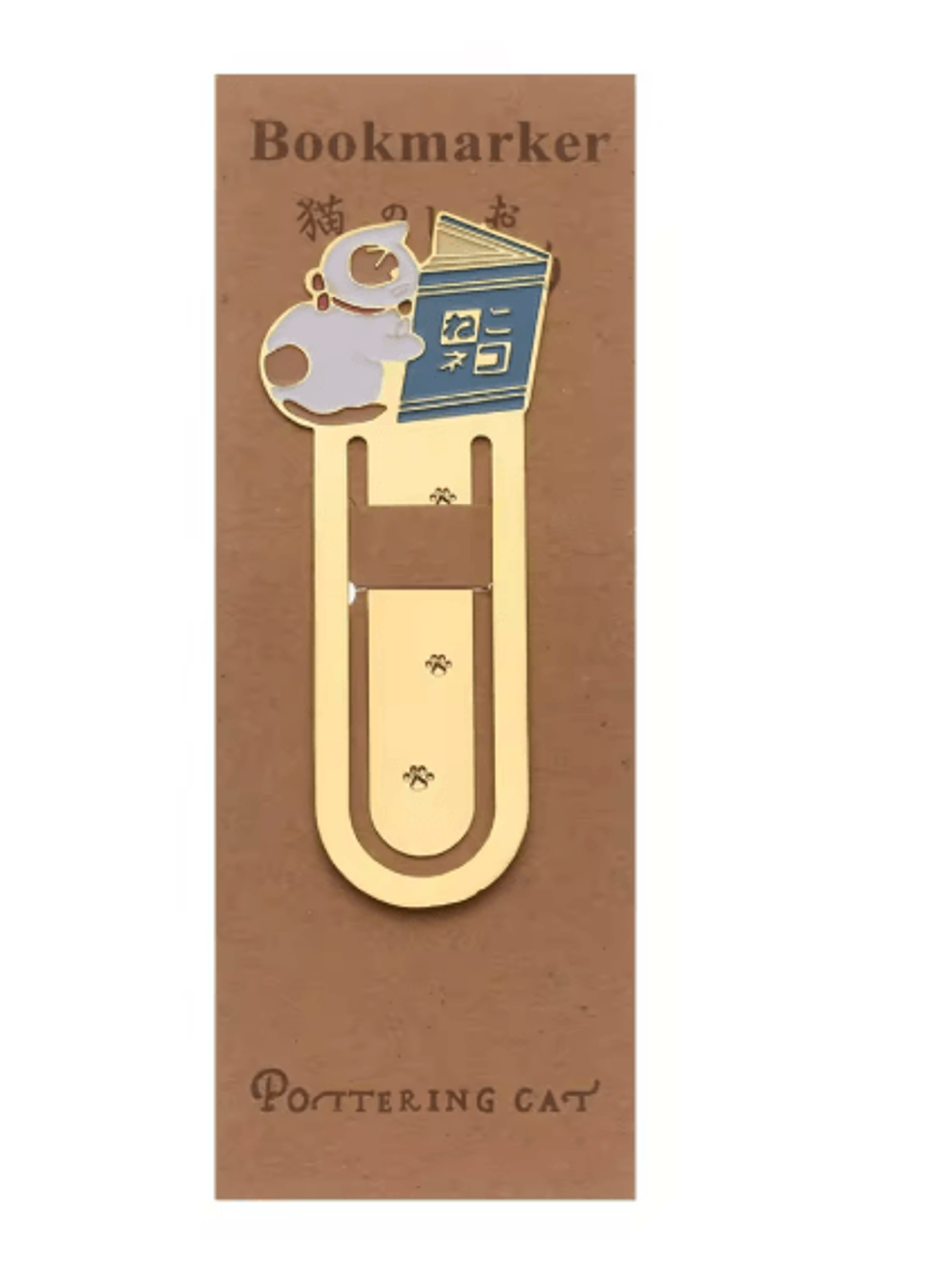 Gold Plated Cat Bookmark Folder Clip Cute Reading Label 8