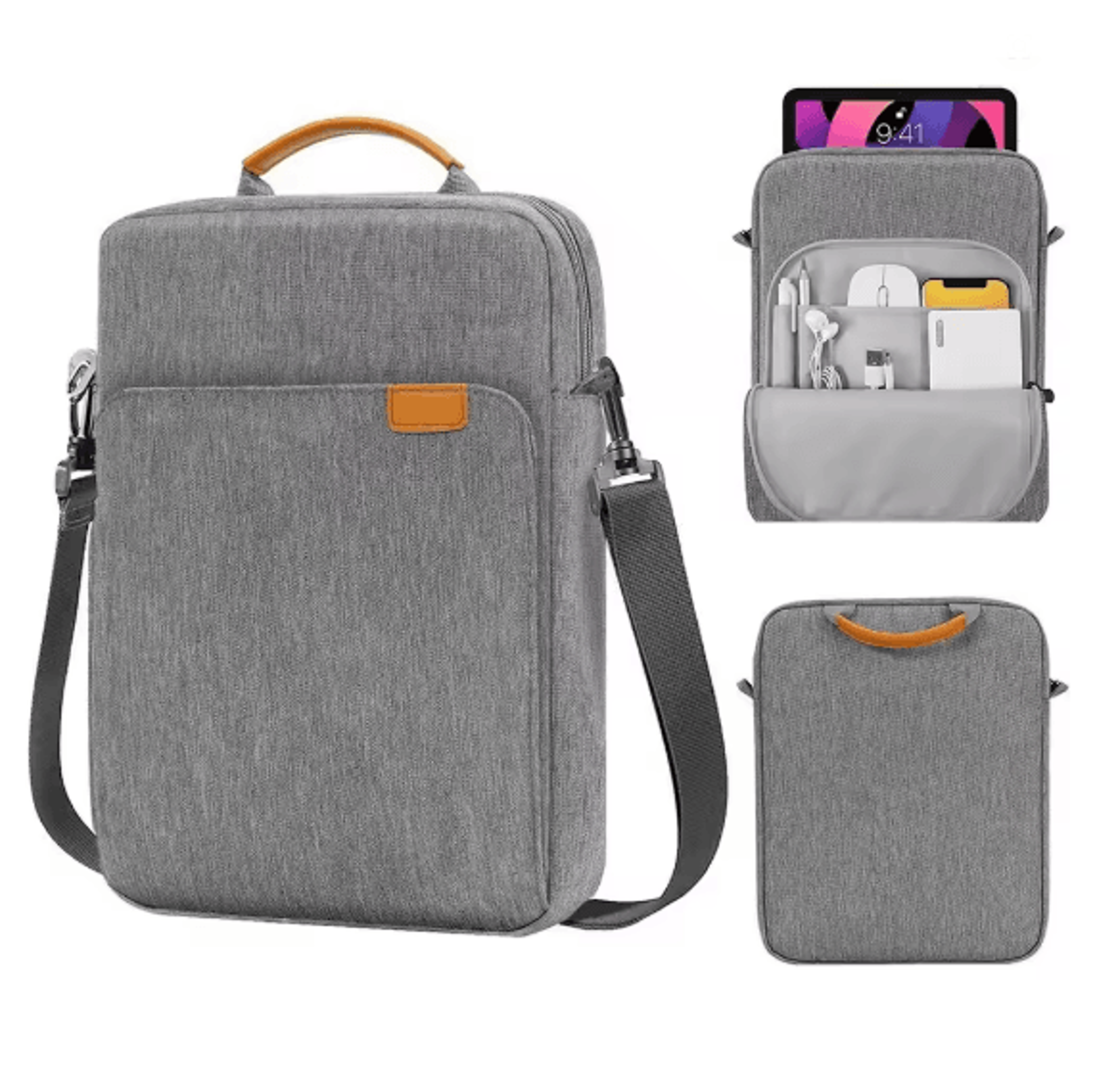 Crossbody Tablet Bag Shoulder Messenger Case For IPad And Galaxy Tab 5