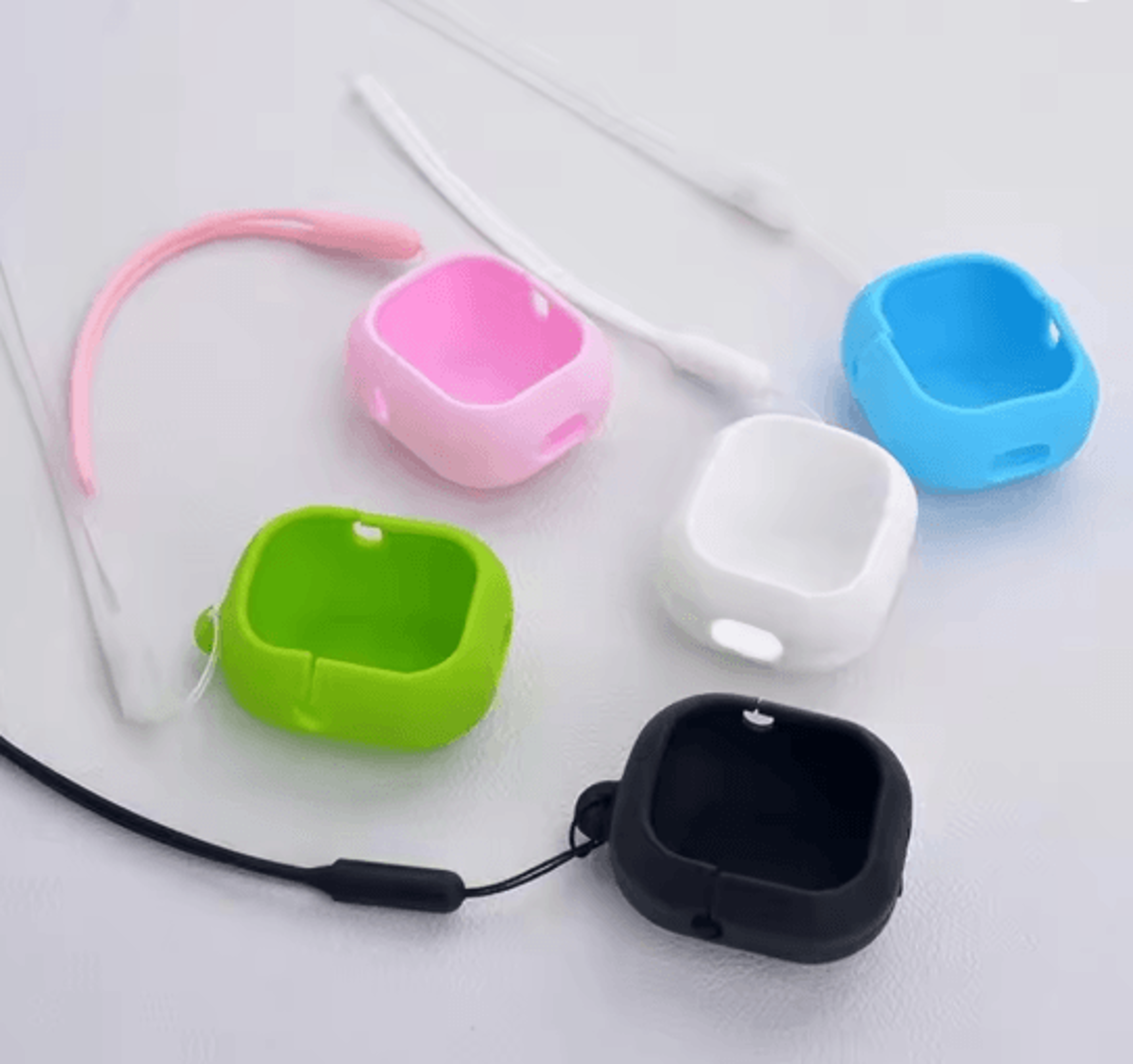 Silicone Earbuds Case With Lanyard Protective Cover For HQAi H4 1