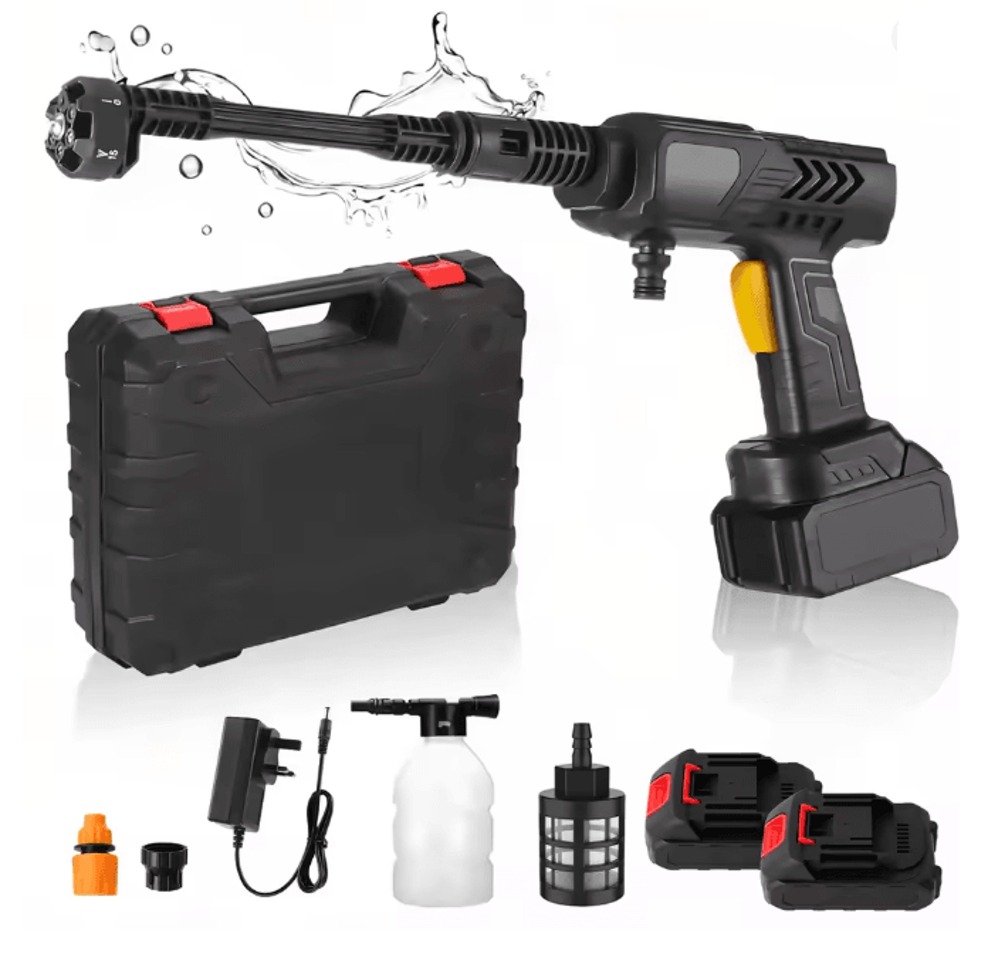 Cordless Pressure Washer Gun Portable High Power Electric Cleaner With Battery 0