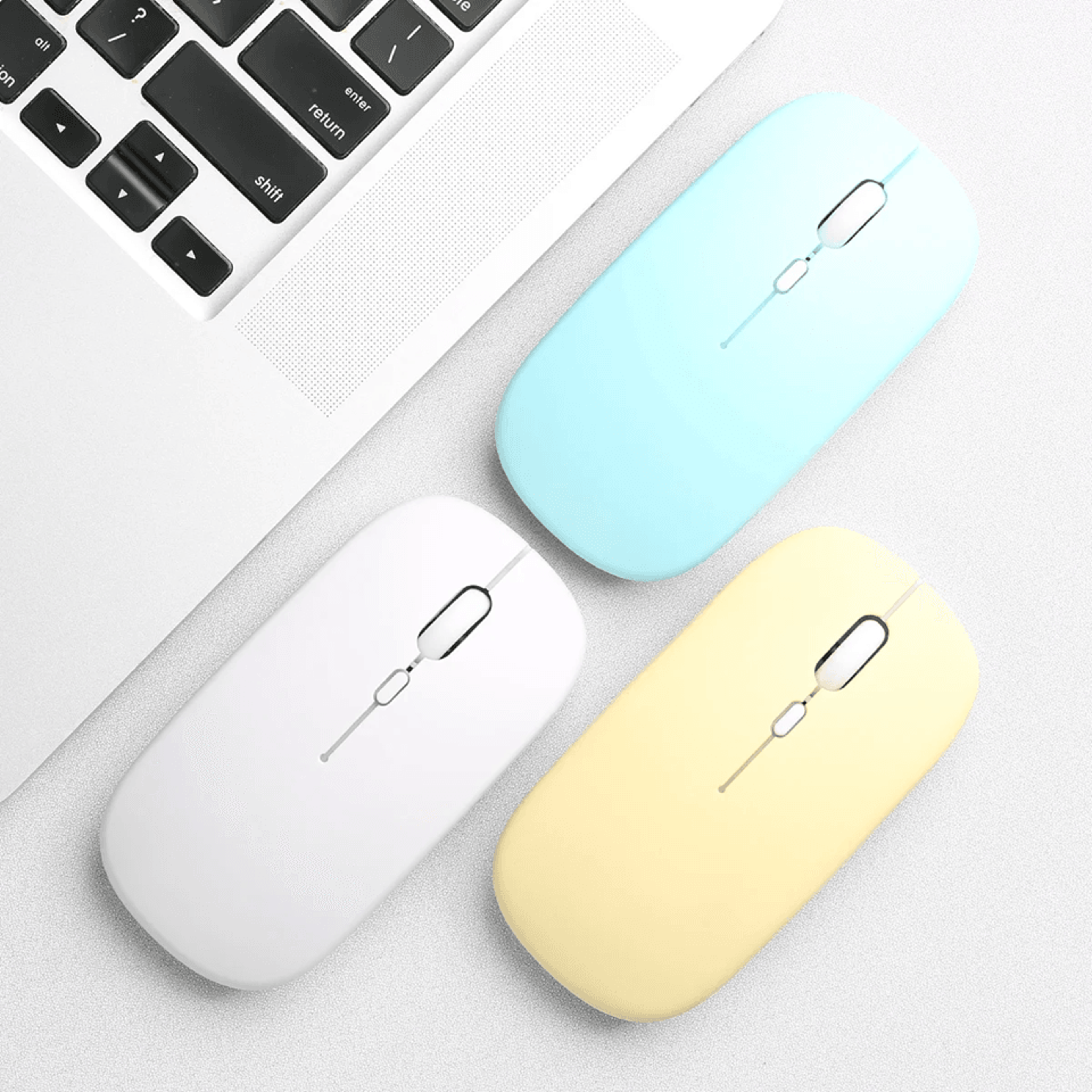 Ergonomic Wireless Bluetooth Mouse For Laptop Tablet And Phone 1