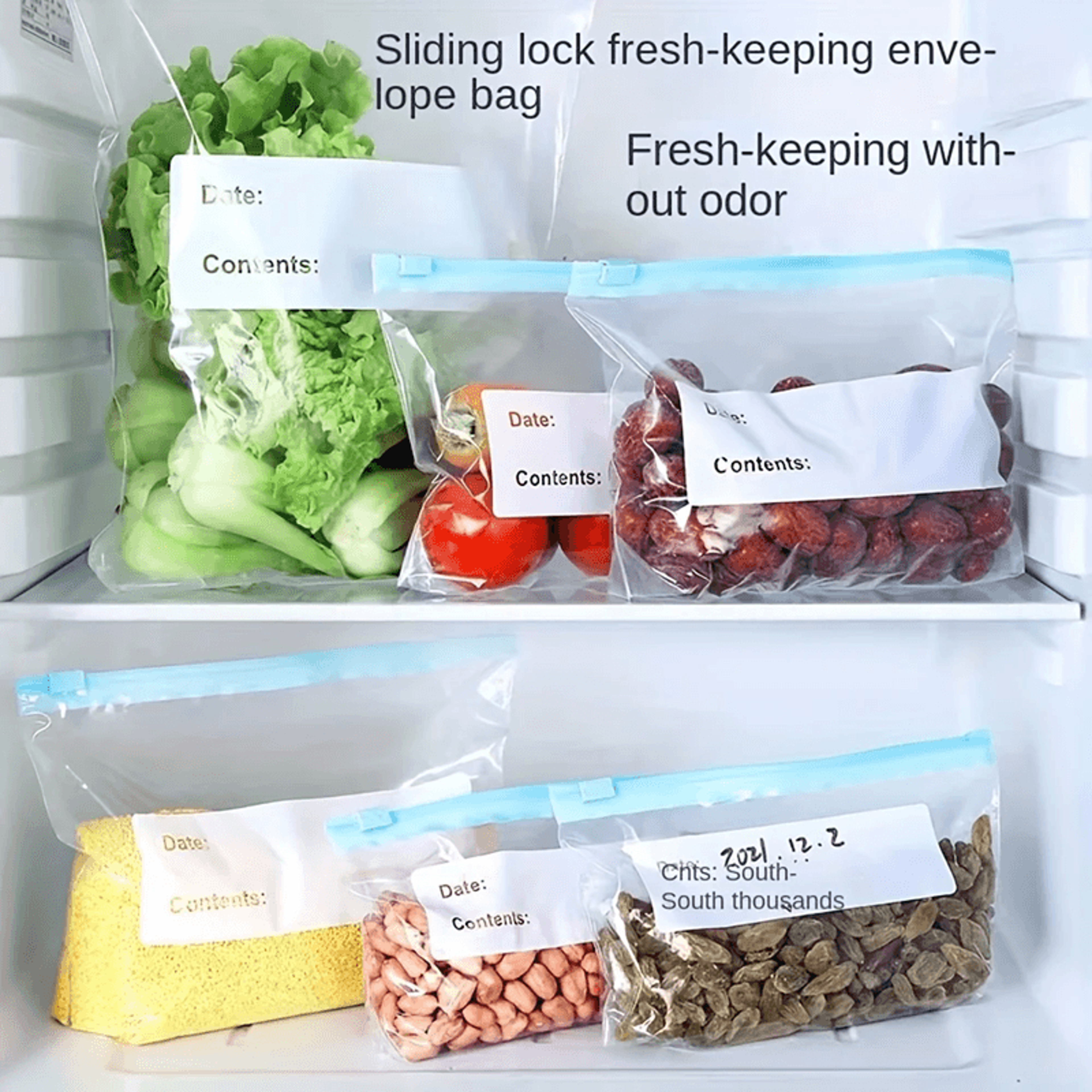 Leak Proof Reusable Freezer Storage Bags With Zipper Seal 0
