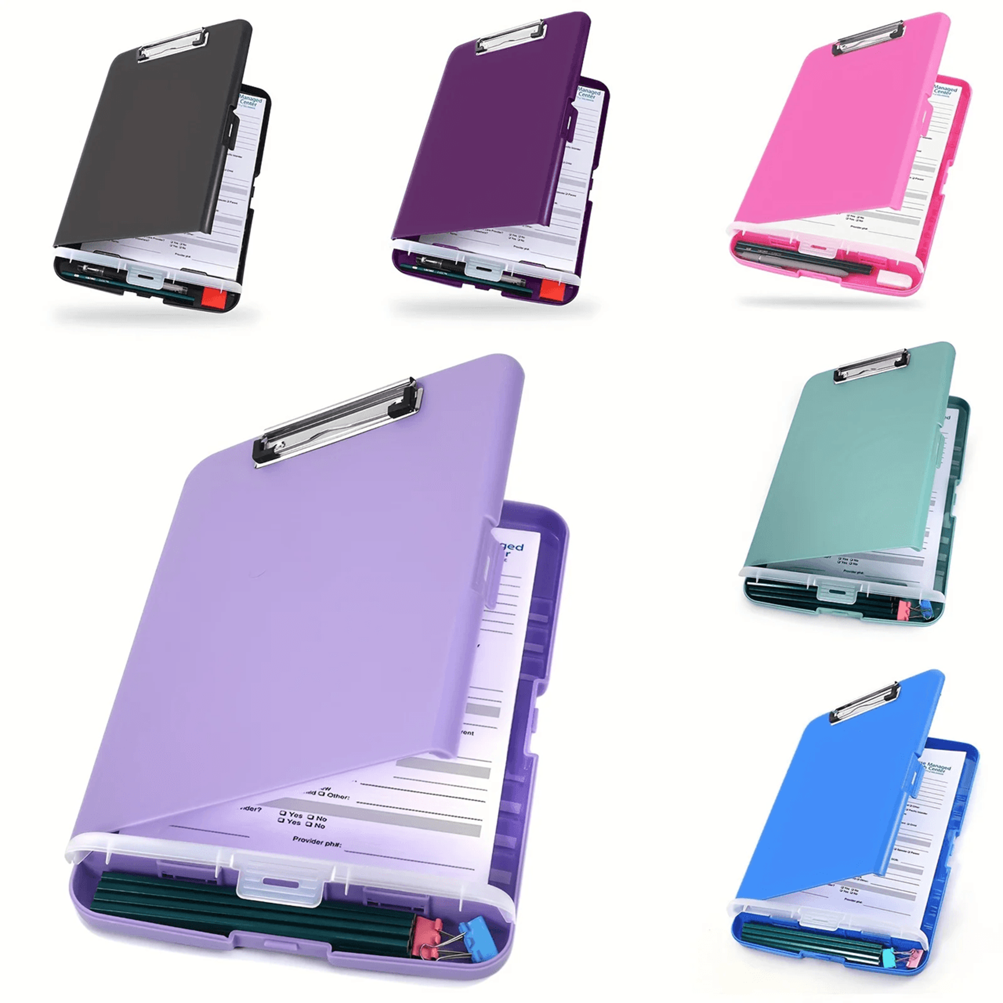 High Capacity Storage Clipboard With Pen Holder For Documents 1