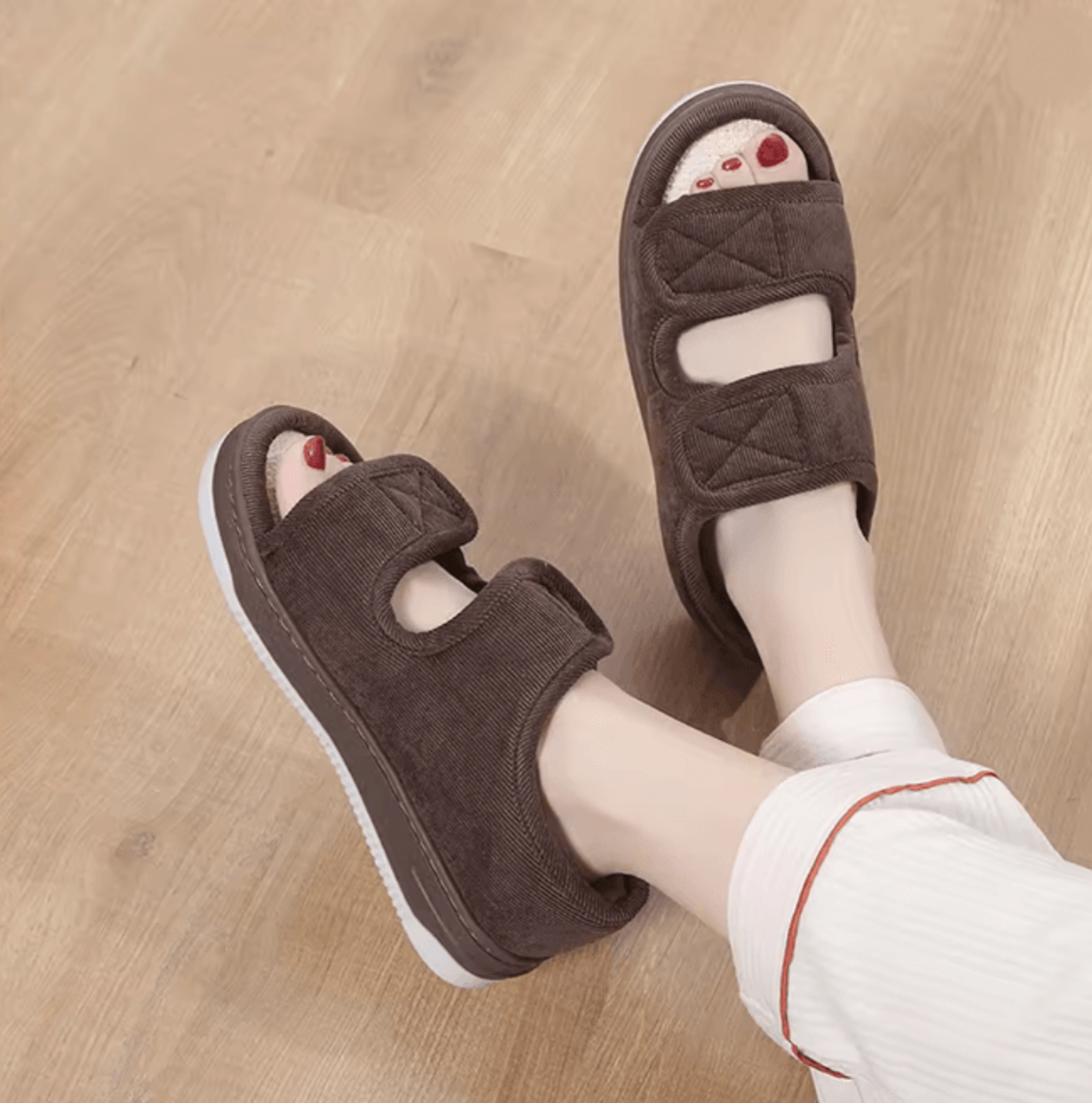 ComfortStride Diabetic Orthopedic Sandals Breathable Adjustable Footwear 1