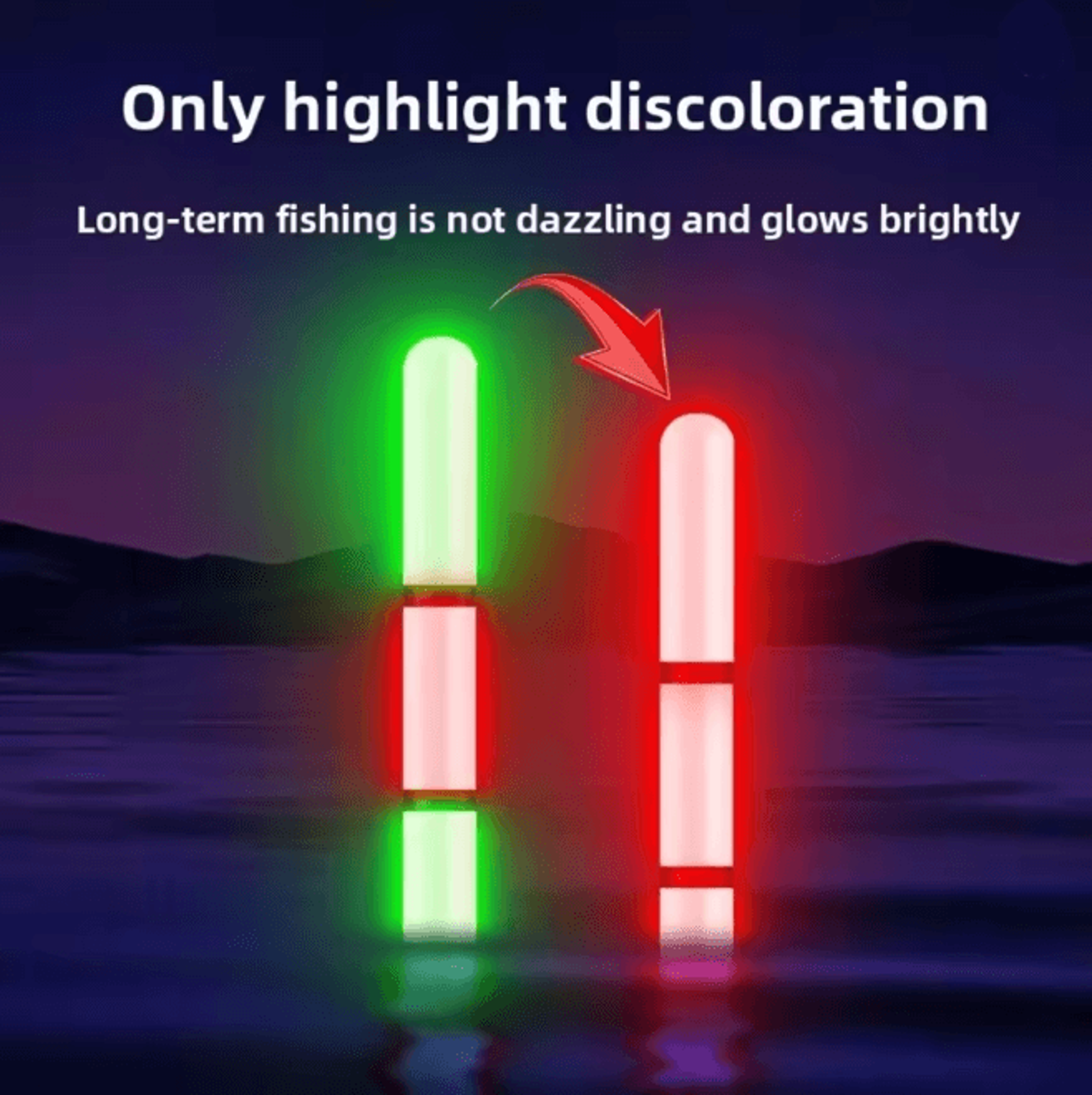 NightStrike LED Fishing Float Bite Indicator Color Changing Night Fishing Light 1