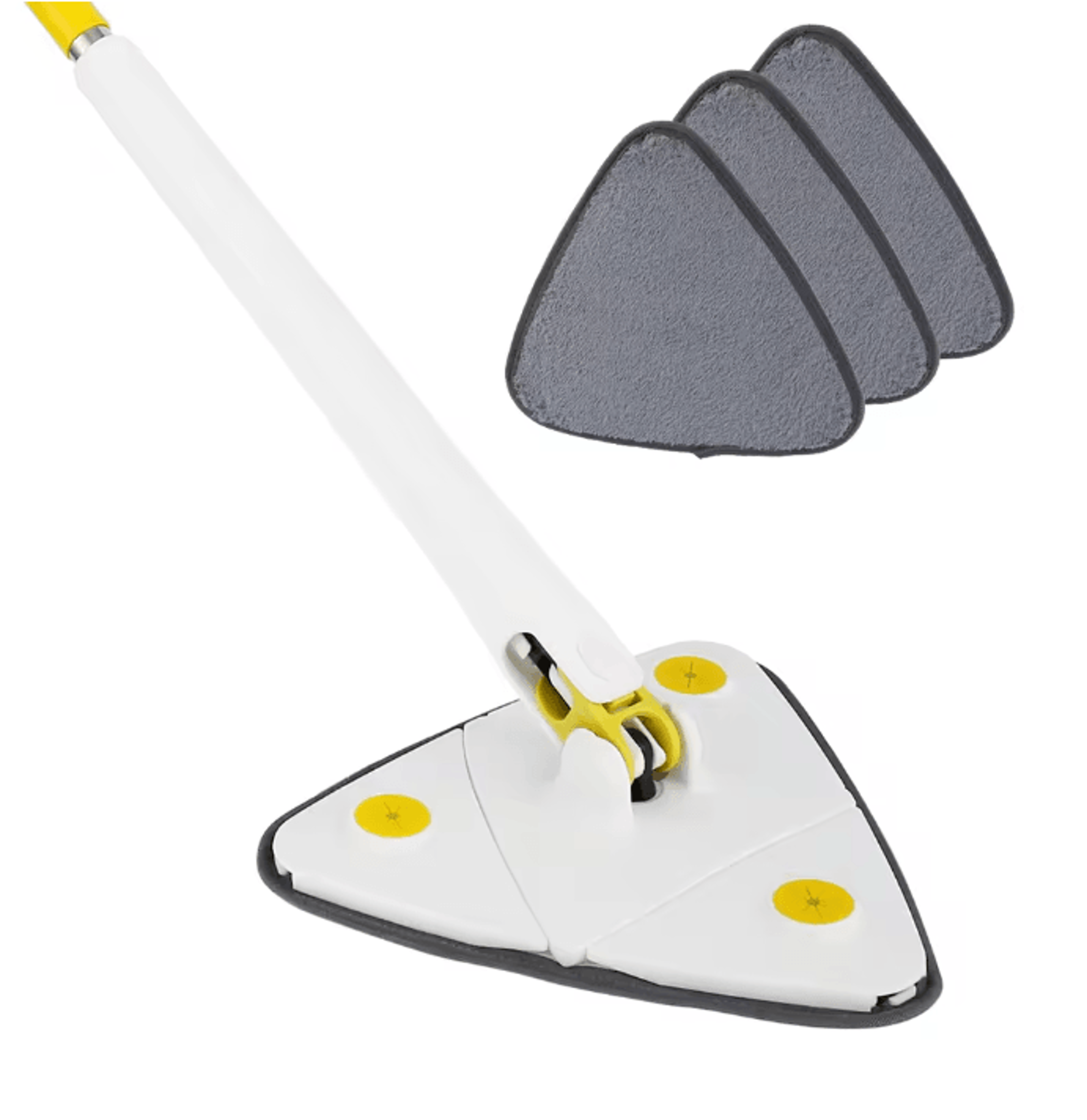 TriClean 360 Rotating Triangle Mop Self Wringing Adjustable Floor Cleaner 7