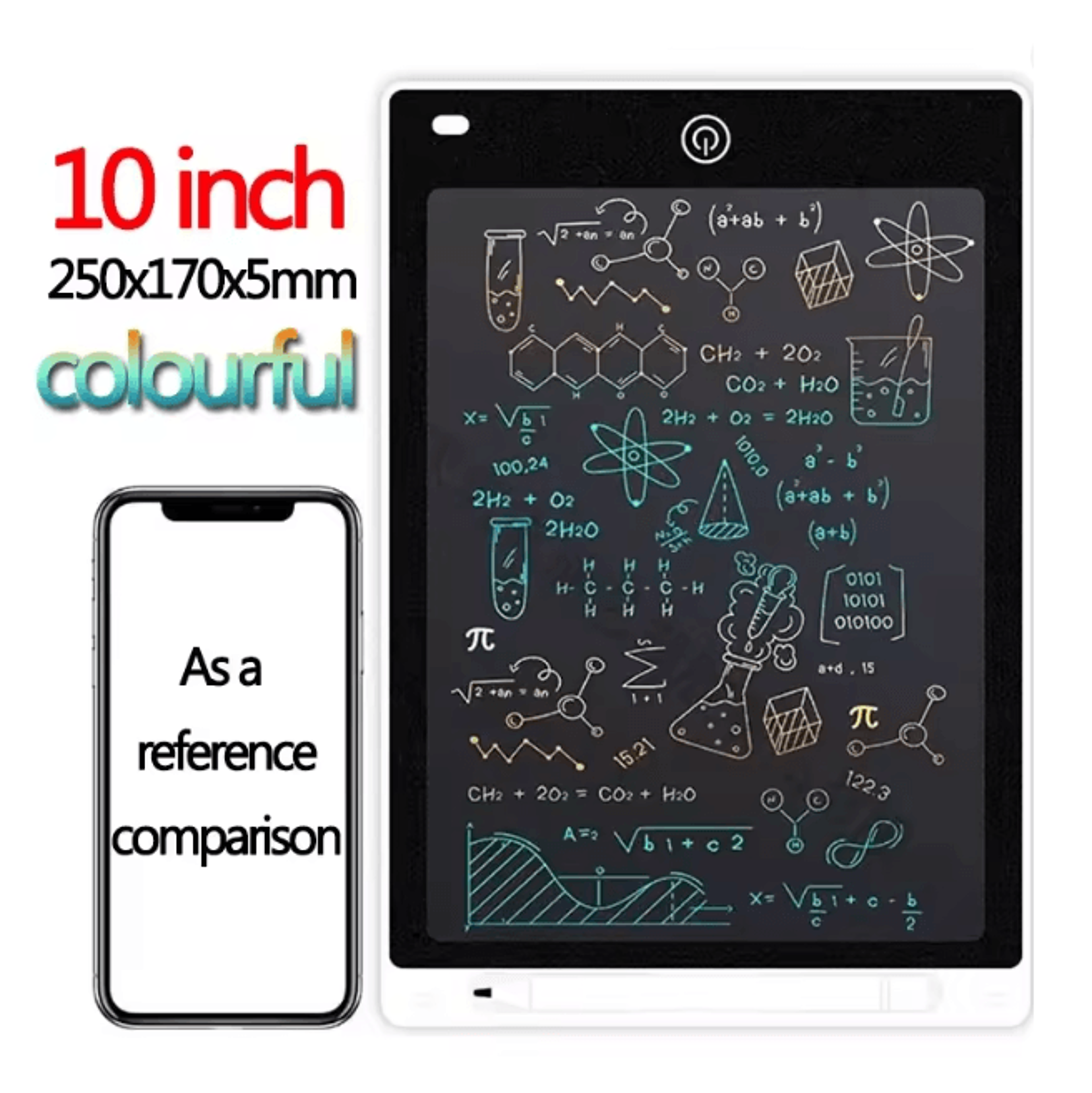 Kids LCD Writing Tablet Drawing Board Reusable Educational Drawing Pad 18