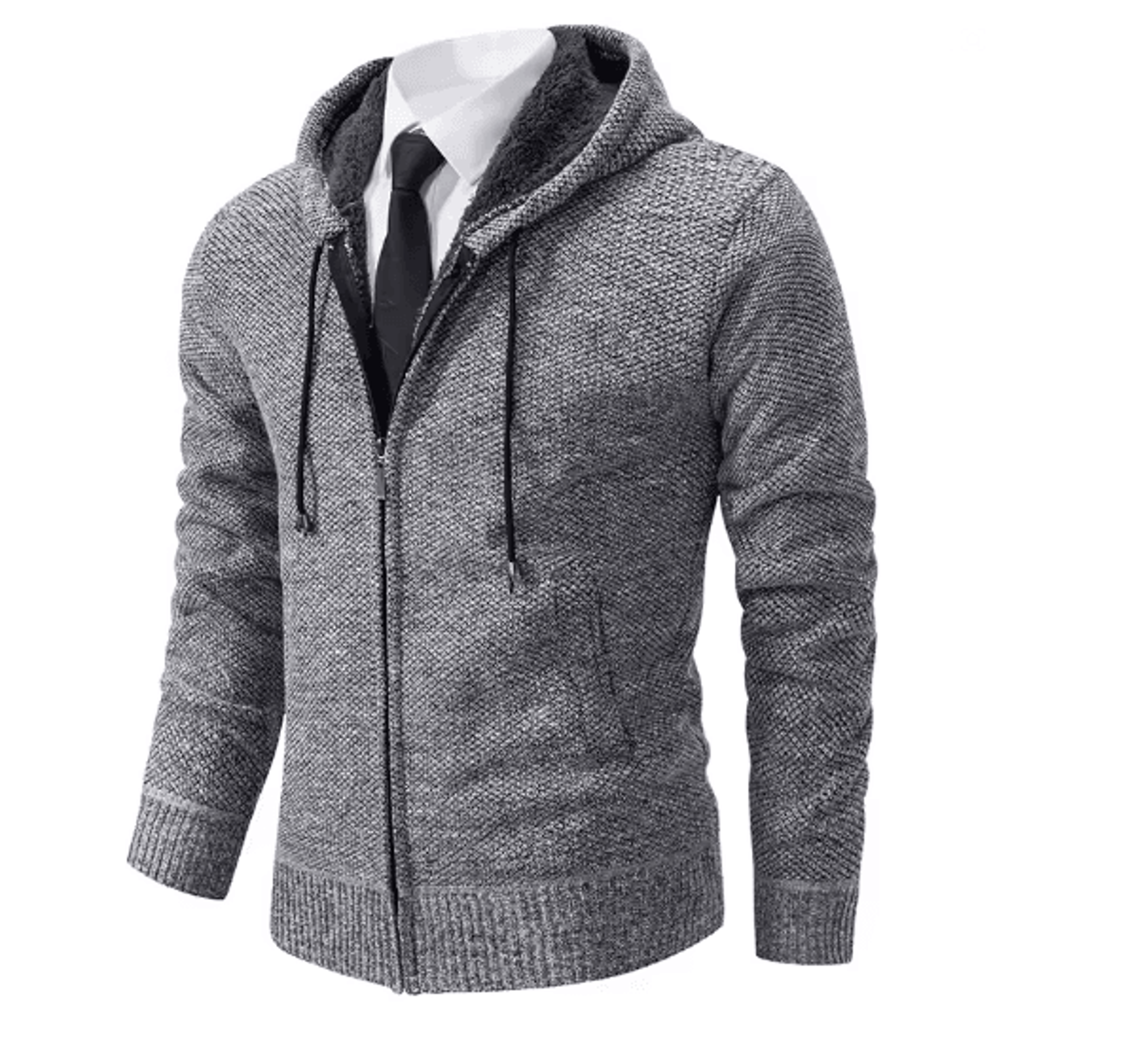 WarmGuard Mens Fleece Zip Up Jacket Stand Collar Casual Sports Coat 10