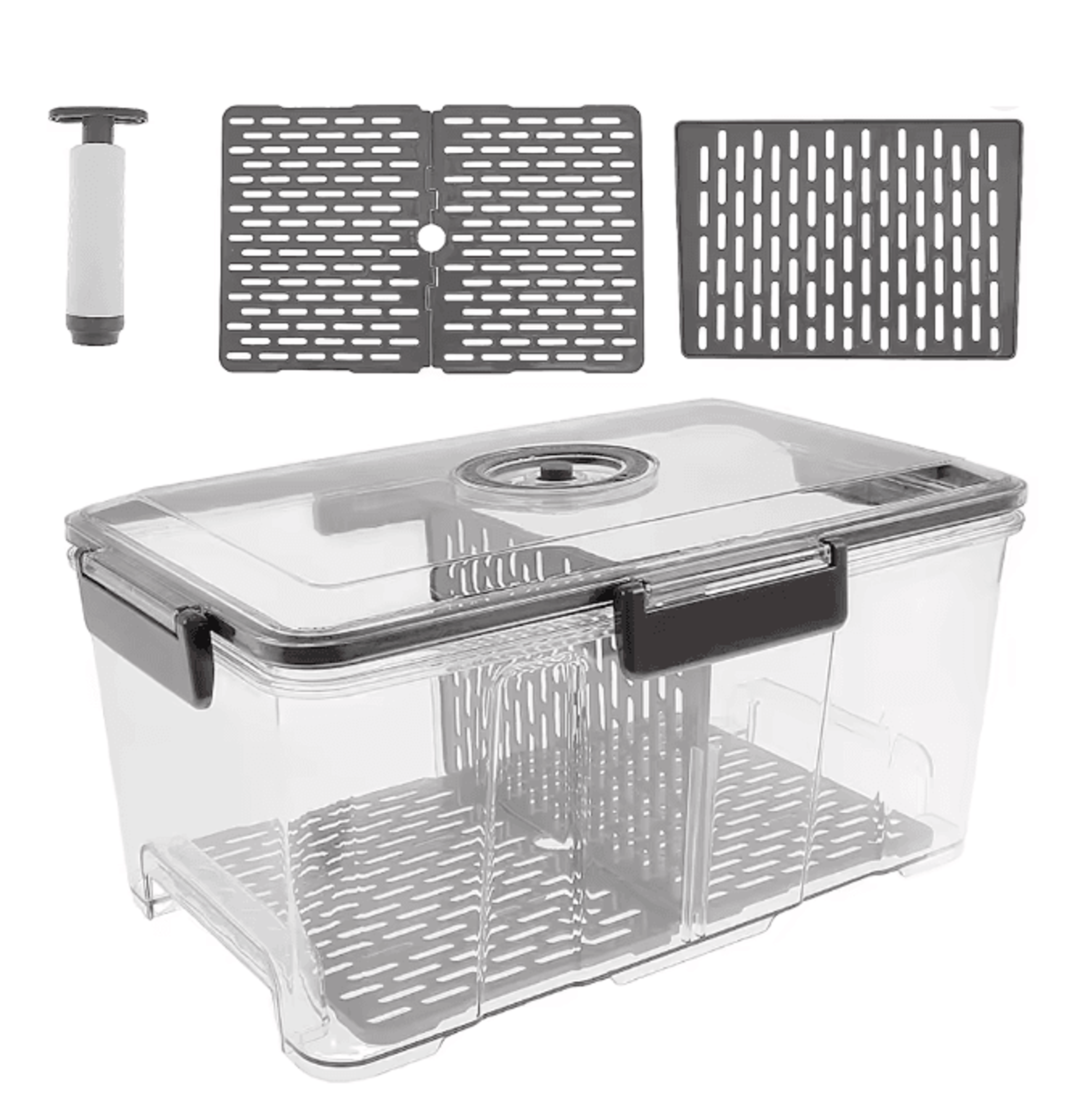 Airtight Bread Box With Vacuum Pump Freshness Keeper Container 5