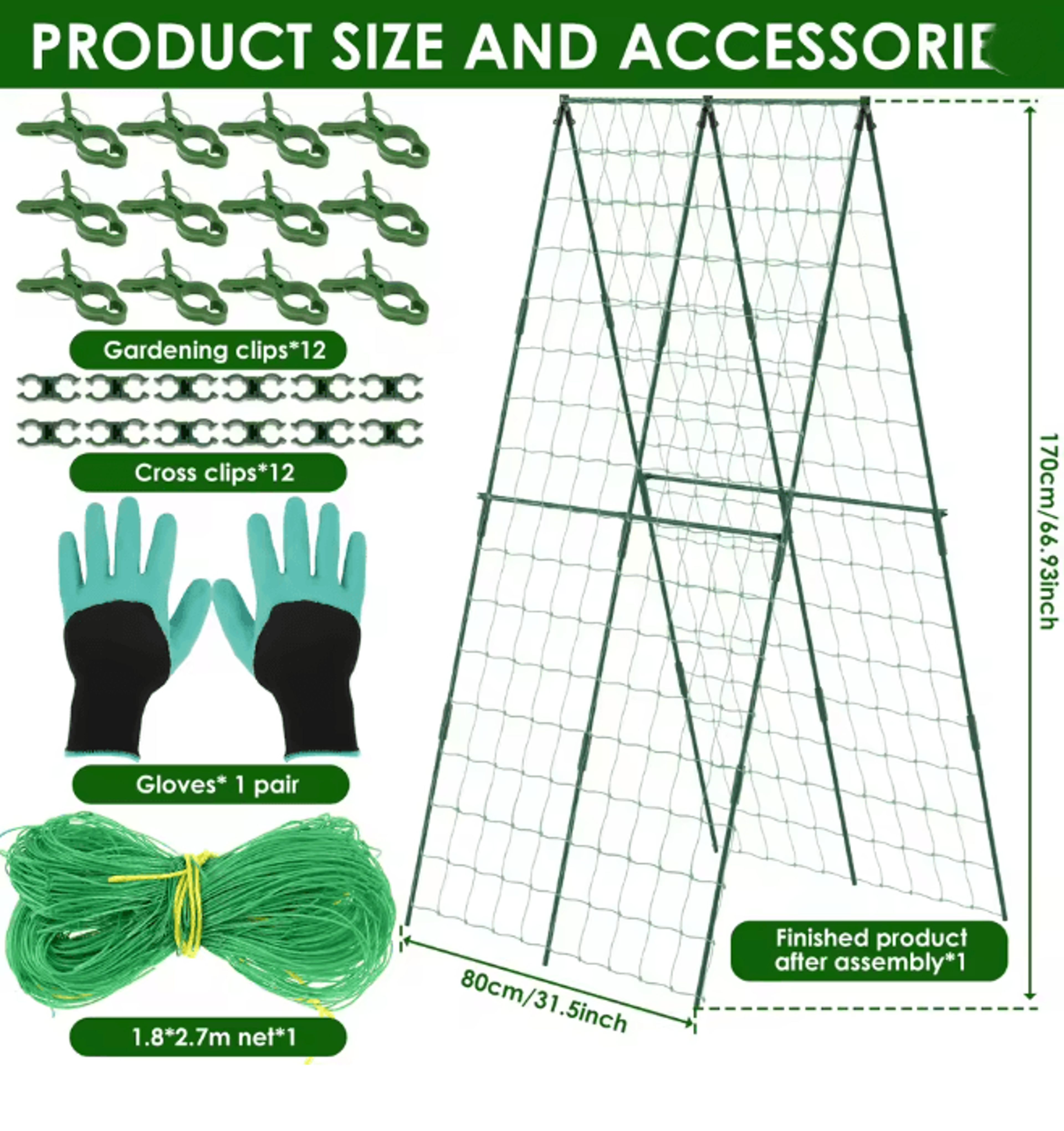 A Frame Garden Plant Trellis For Cucumber Tomato And Climbing Vegetables 5